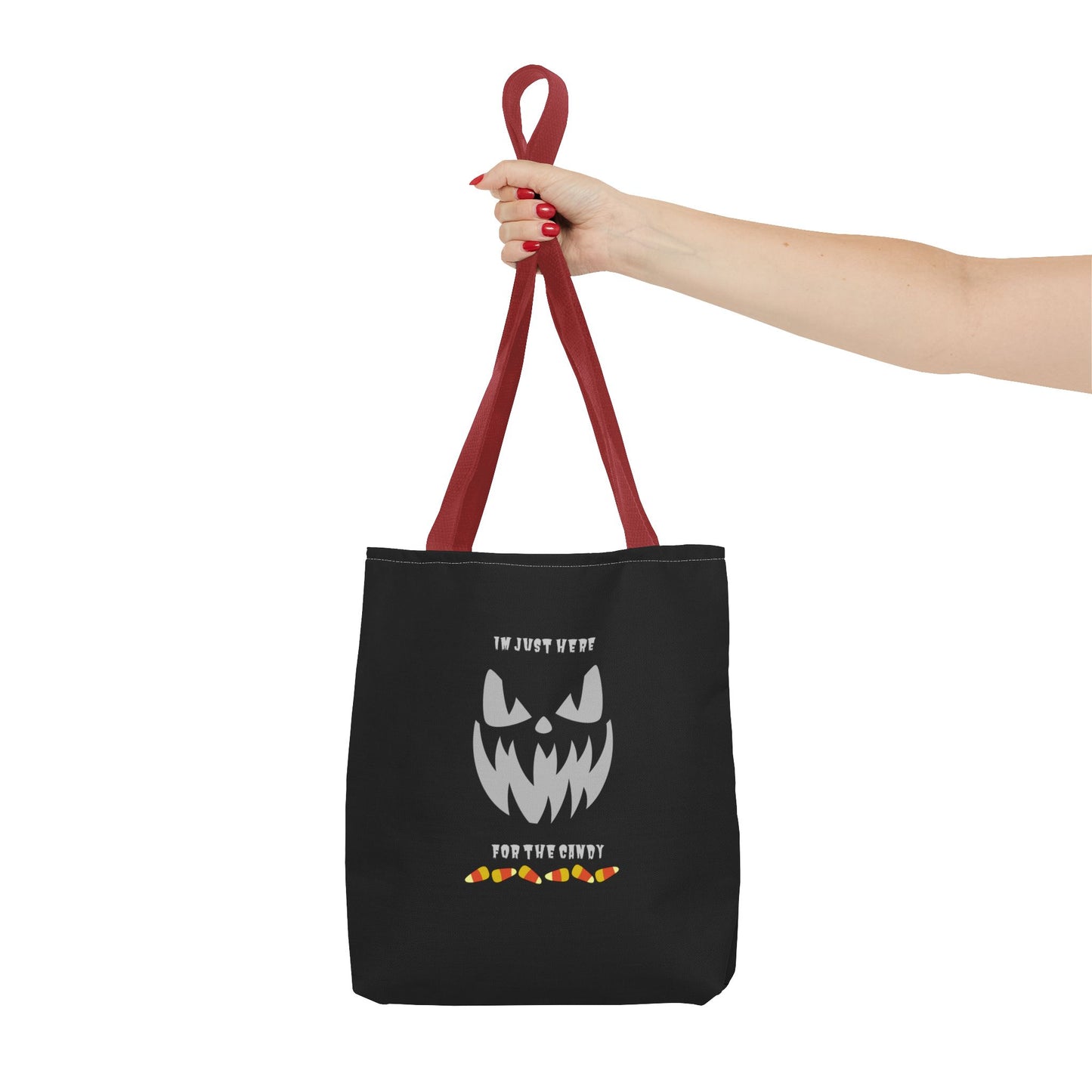 Halloween Candy Corn Scary Face Gift Spooky Season Trick or Treating Fall Candy Bag Reusable Lunch Bag