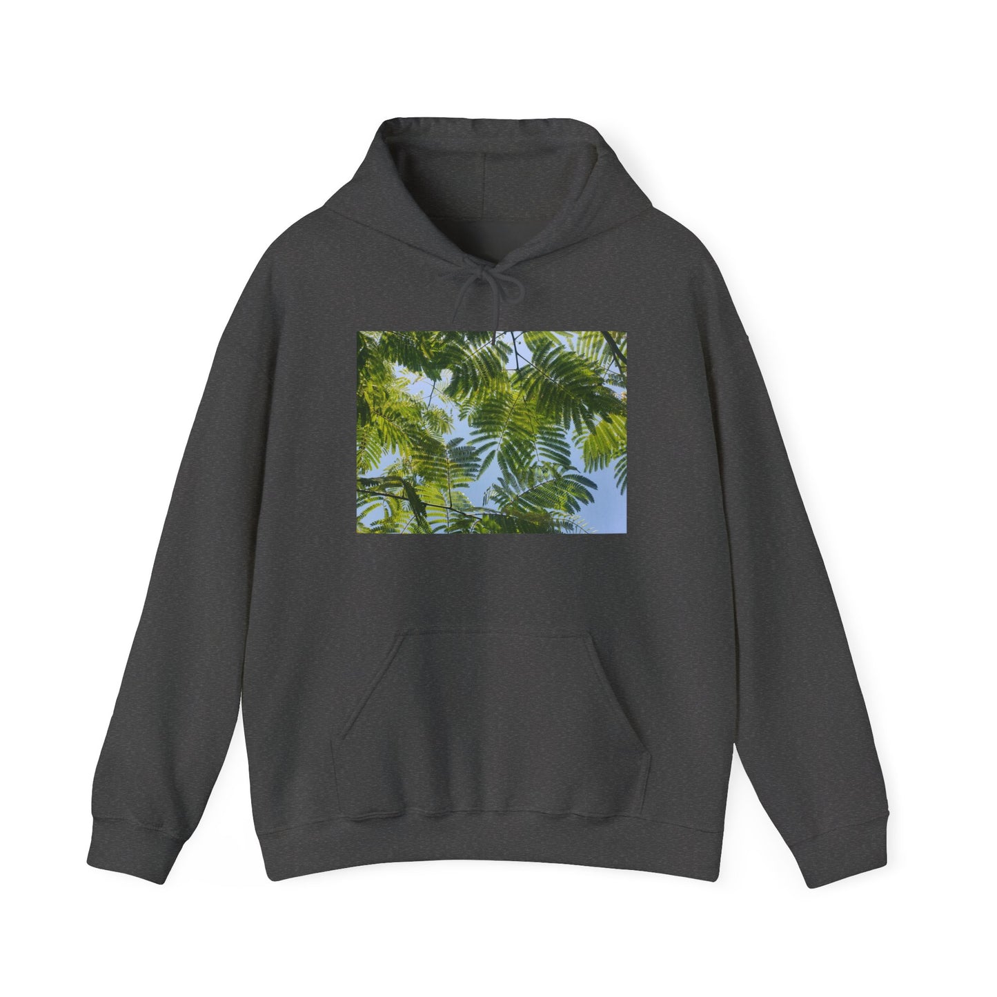 Unisex Heavy Blend™ Original Print Silk Canopy Crewneck Hooded Sweatshirt