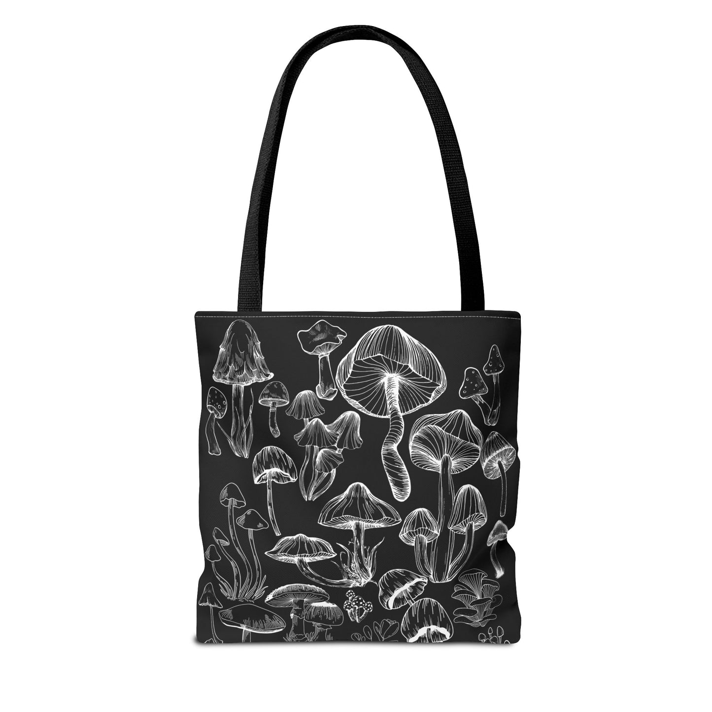 Unisex Mushroom Lover Fungi Print Toadstool Mycology Tote Bag