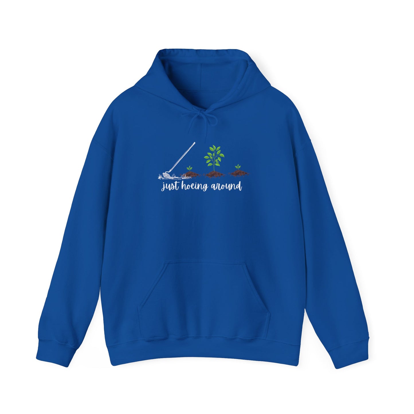 Unisex Heavy Blend™ Just Hoeing Around Gardening Hooded Sweatshirt