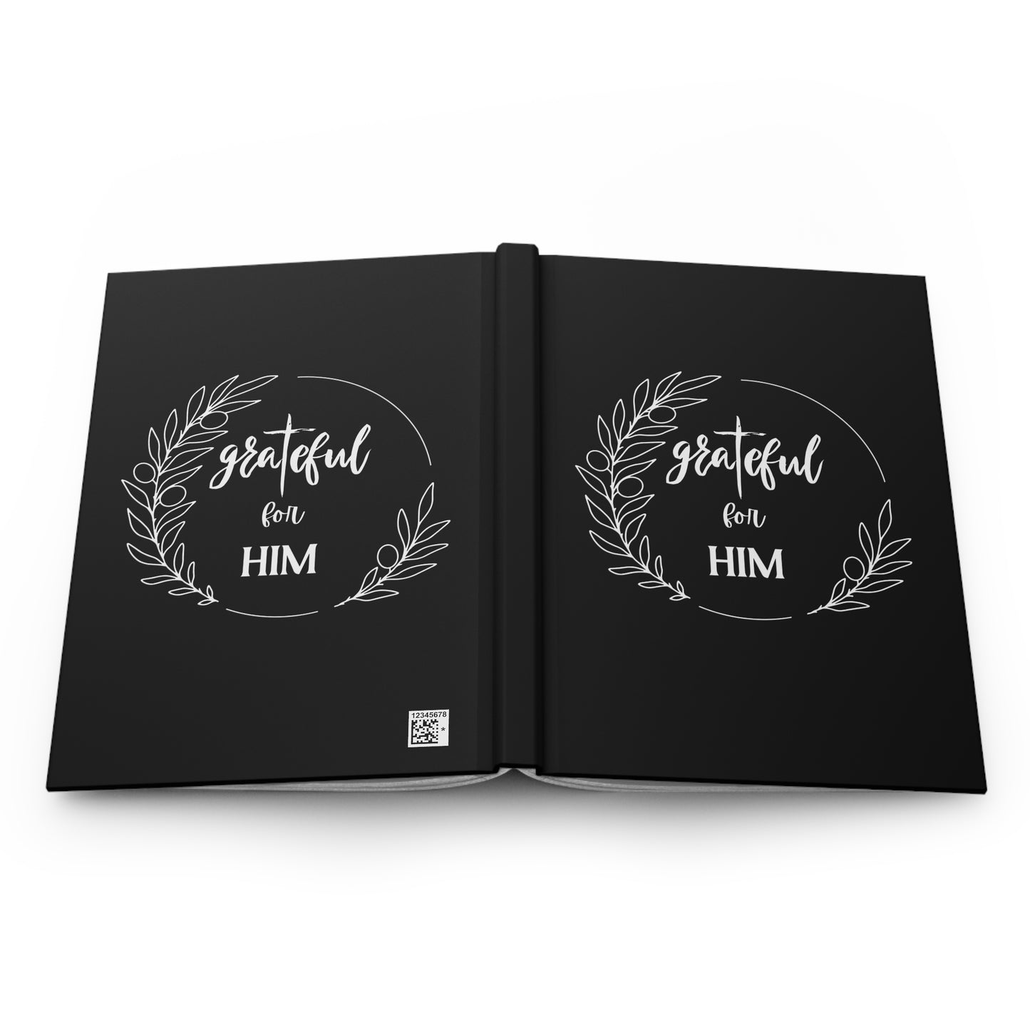 Hardcover Journal Matte Round Motif graTeful for HIM Everyday Carry