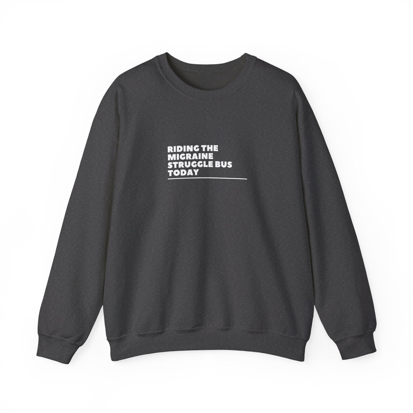 Unisex Migraine Day Invisible Illness Riding The Struggle Bus Warrior Sweatshirt