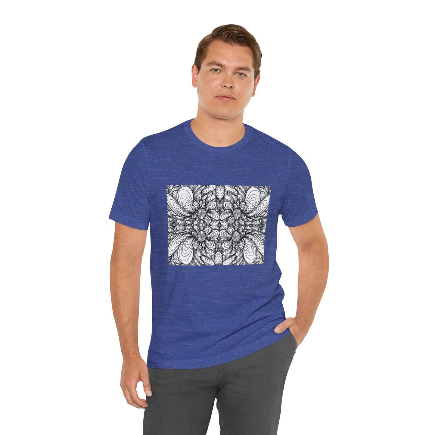Unisex Original Line Art T-Shirt -Blooms