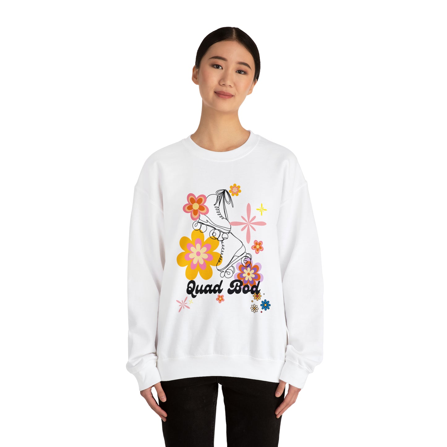 Unisex Quad Bod Retro Vibes Rollerskater Sweatshirt