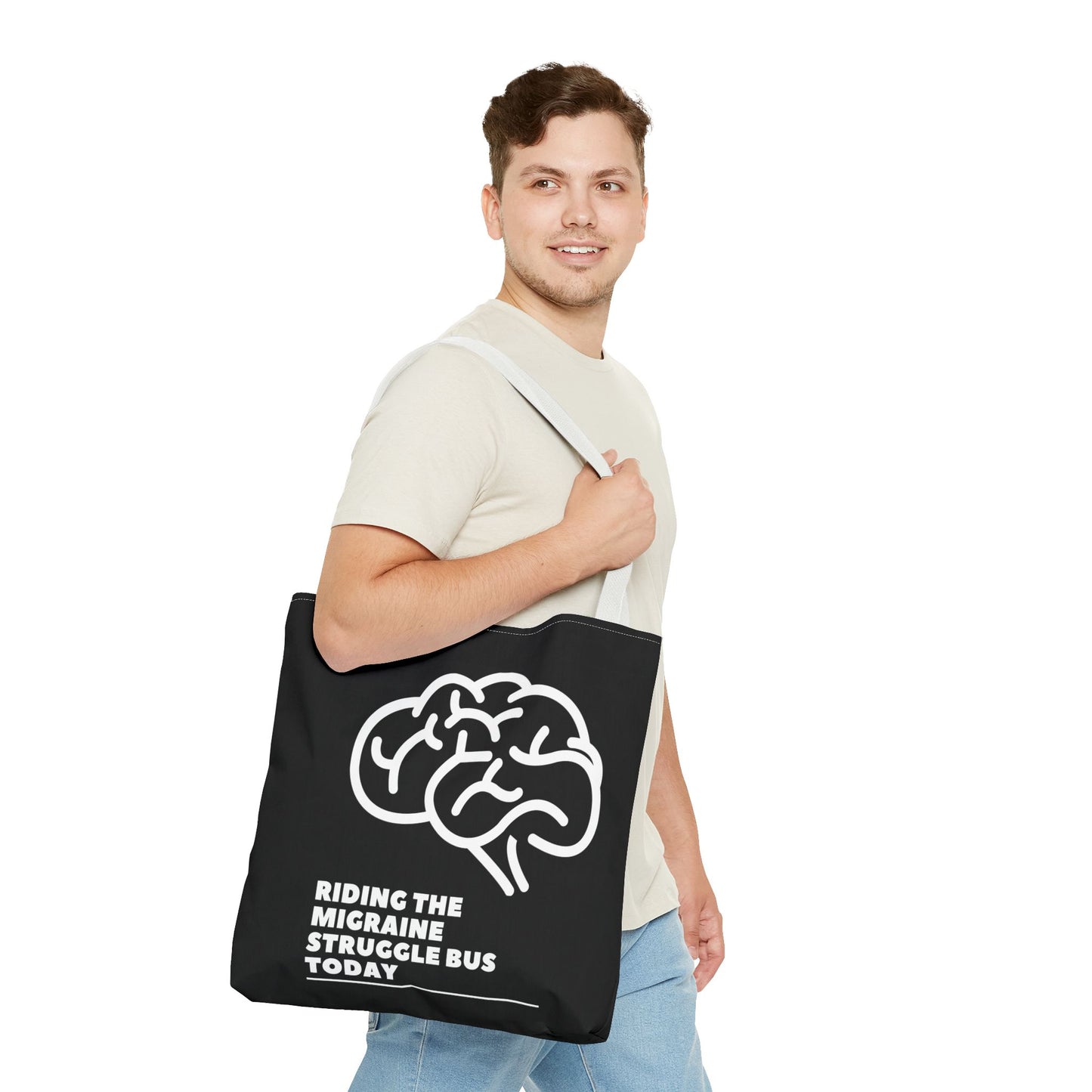 Unisex Migraine Day Invisible Illness Warrior Tote Bag