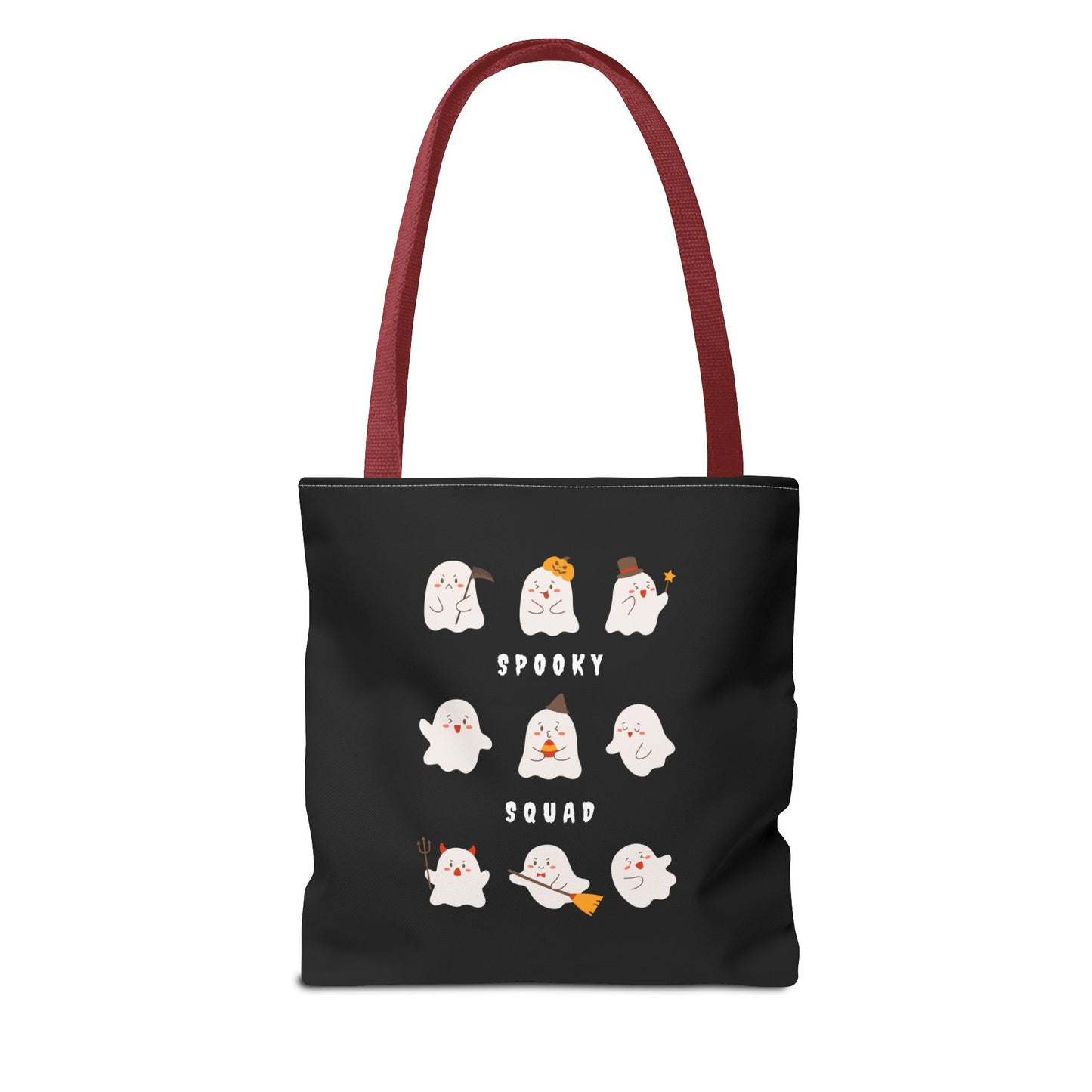 Cute Ghost Halloween Spooky Season Tote Trick or Treating Candy Bag Reusable Halloween Themed Lunch Tote