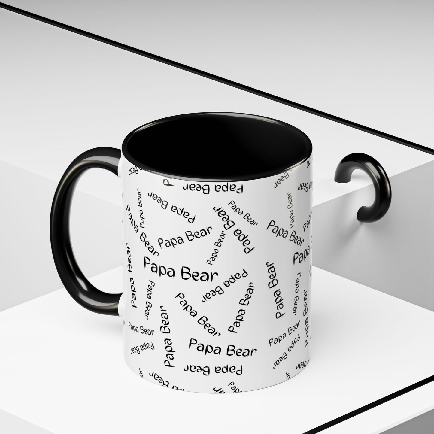 11oz/15oz Papa Bear Word Scramble Coffee Mug