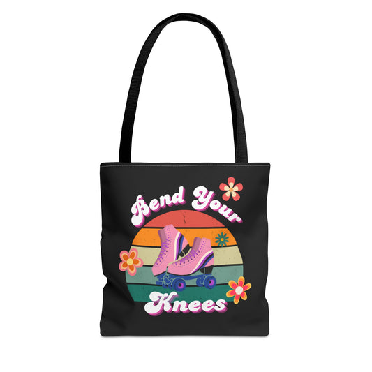 Unisex Retro Vibes Bend Your Knees Skate Day Tote Bag