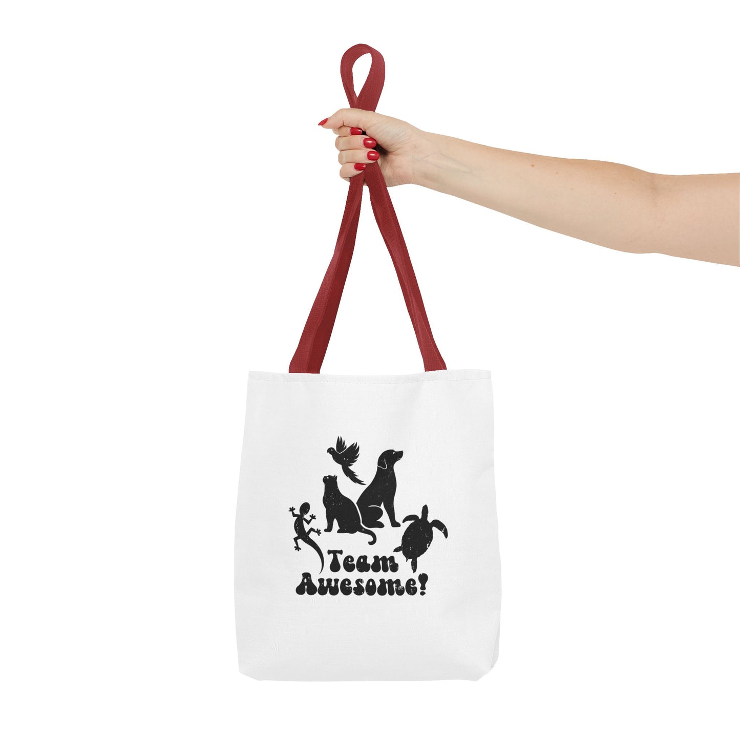 Unisex Animal Lover Lizard Cat Bird Dog Turtle Team Awesome Tote Bag