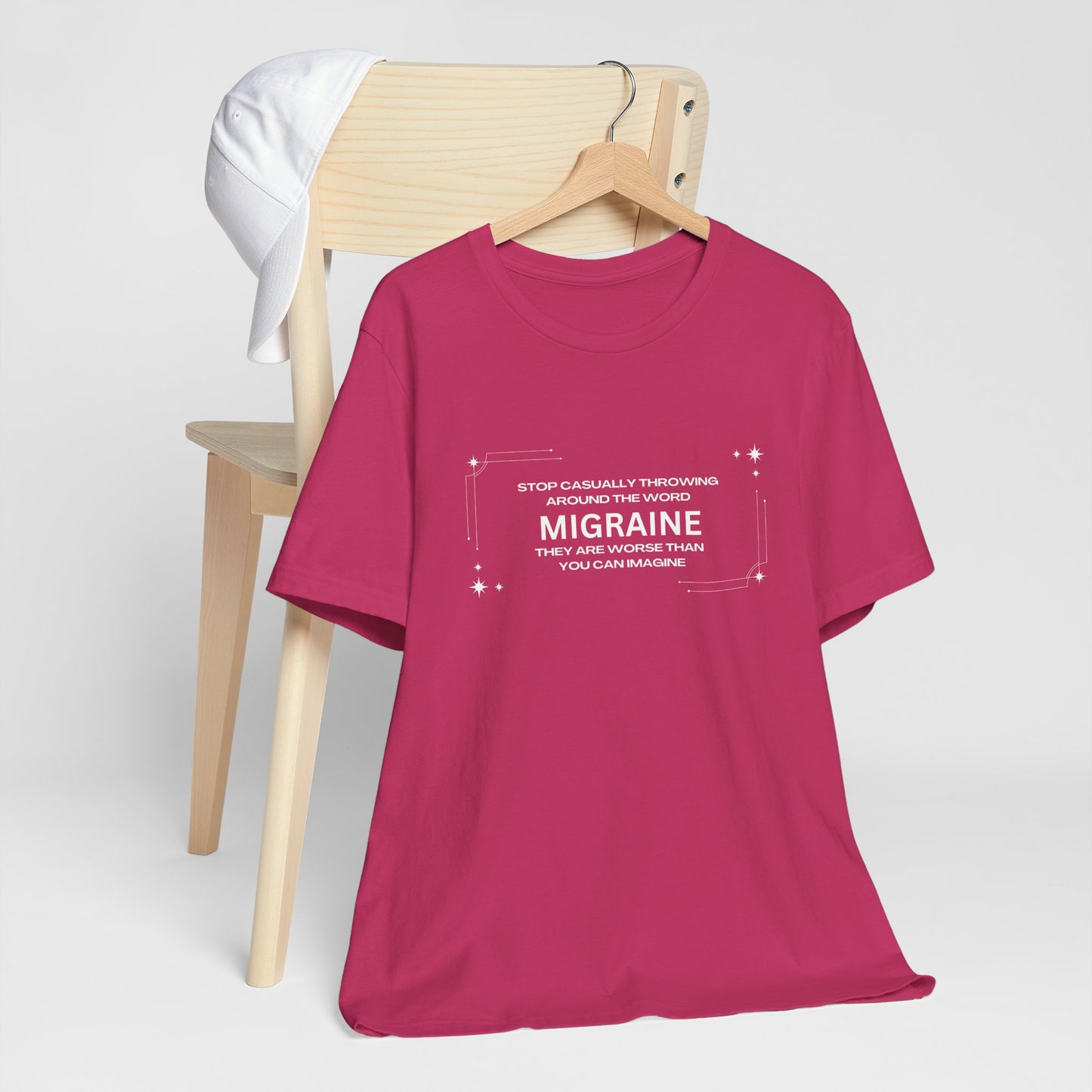 Unisex Migraine Day Invisible Illness Casual Migraine Warrior T-Shirt