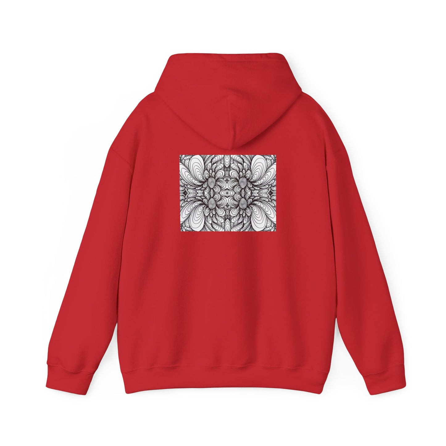 Unisex Heavy Blend™ Original Minimalist Healing Line Art Hooded Sweatshirt - Blooms
