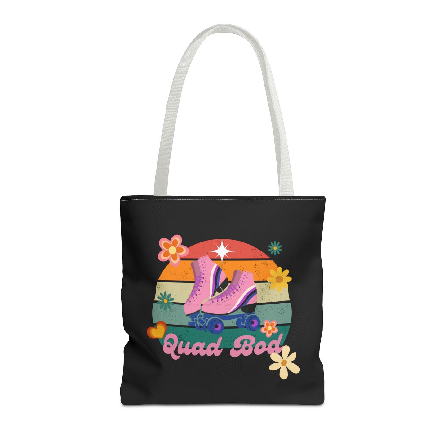 Unisex Retro Vibes Roller Skate Quad Bod Tote Bag