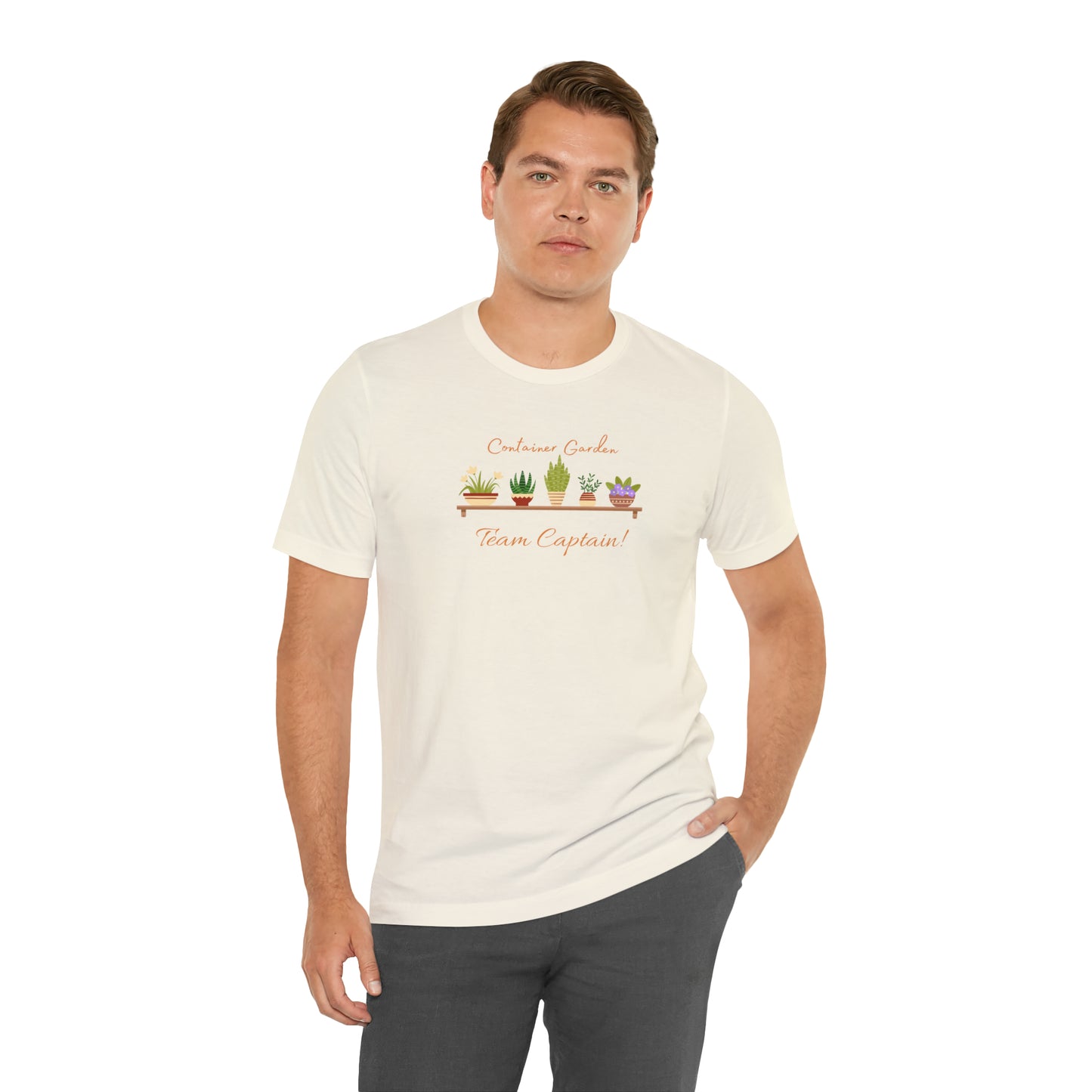 Unisex Garden Themed Container Garden Team Captain Gardening T-Shirt