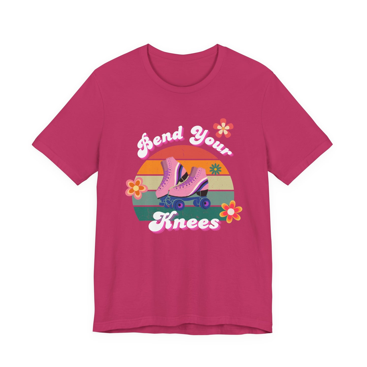 Unisex Retro Vibes Bend Your Knees Skater T-Shirt