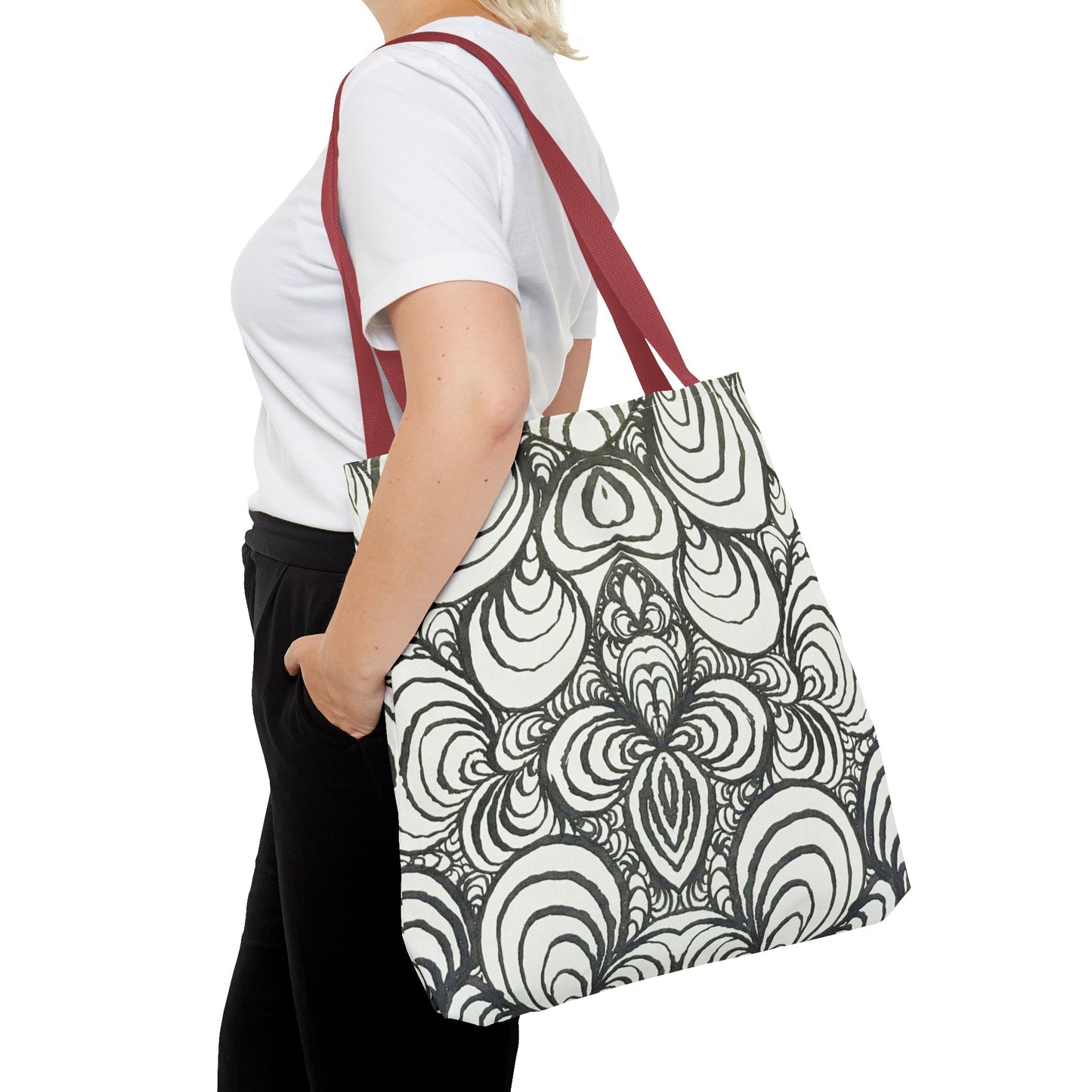 Unisex Original Line Art - All Over Print Tote Bag - Puzzle Panels 1