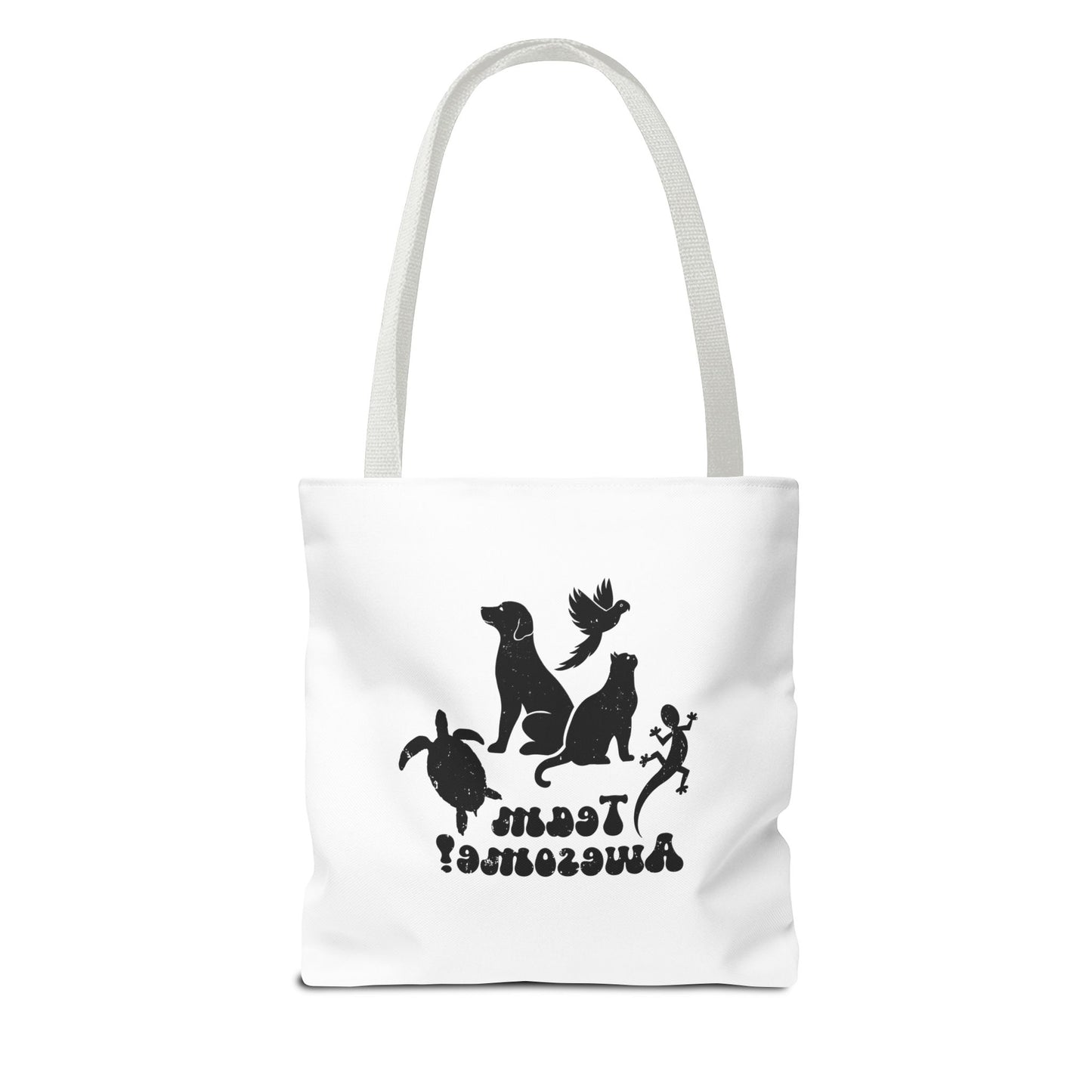 Unisex Animal Lover Lizard Cat Bird Dog Turtle Team Awesome Tote Bag