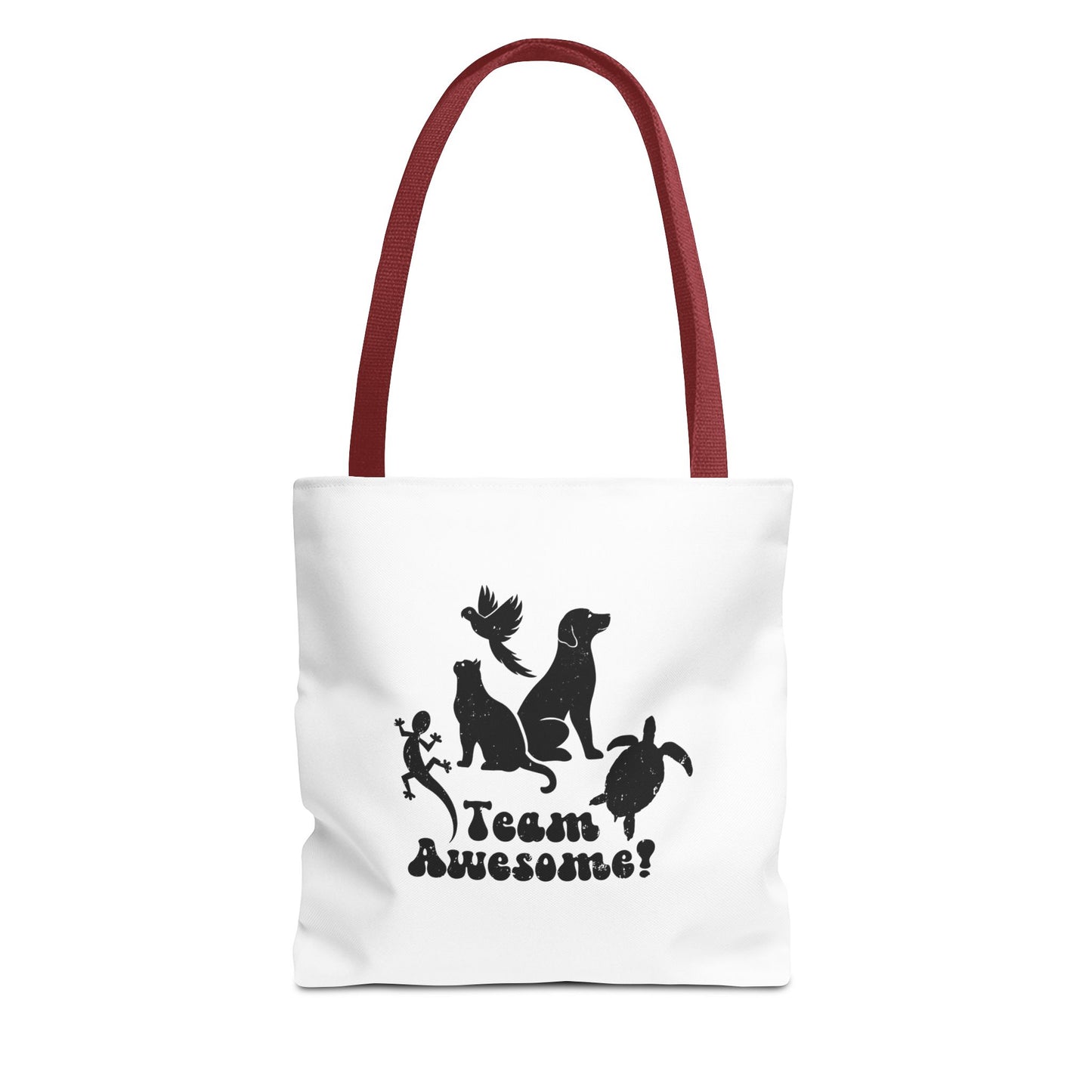 Unisex Animal Lover Lizard Cat Bird Dog Turtle Team Awesome Tote Bag