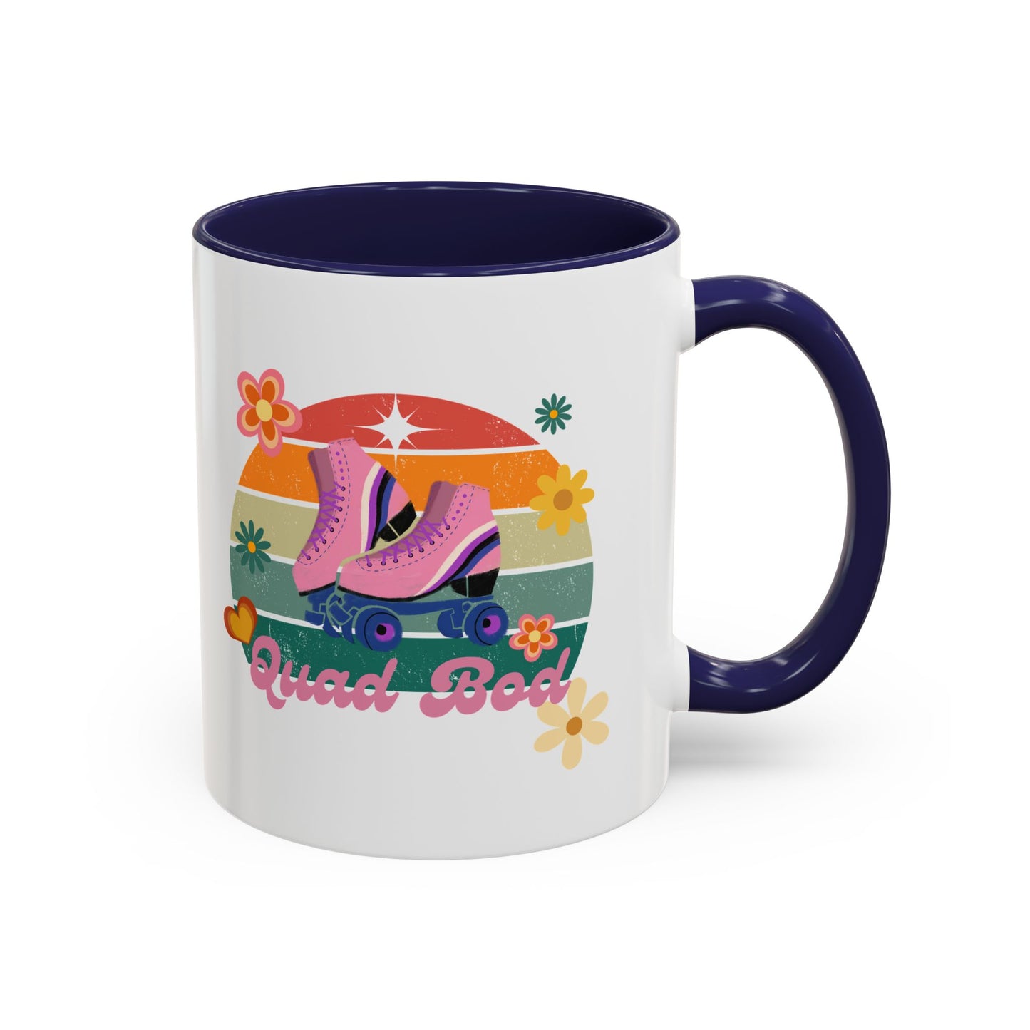 11oz Retro Vibes Roller Skate Coffee Mug Gift Idea For Skaters Roller Rink Mug Cool Skater Mug Quad Bod Skate Gear Roller Skating Coffee Mug