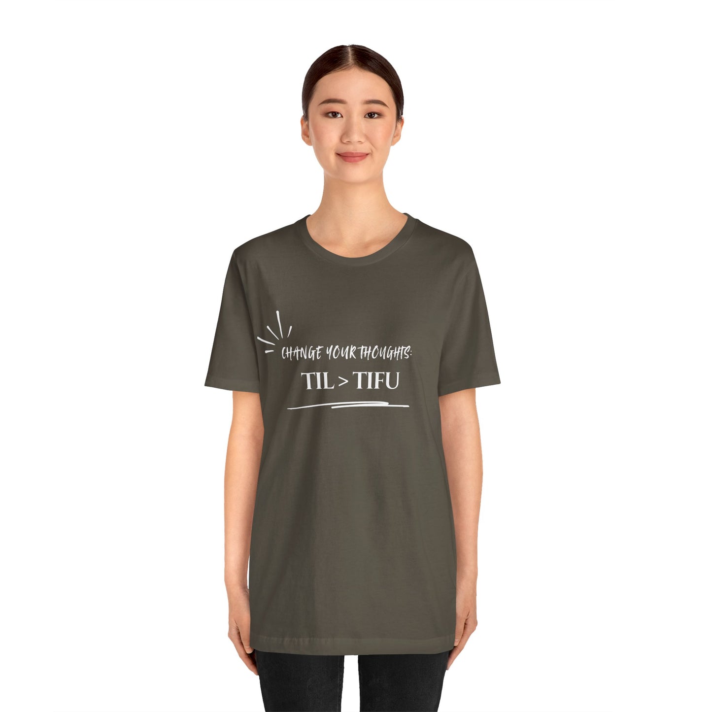 Unisex Self Love Positive Self Talk and Thoughts Mental Health Awareness and Positivity T-Shirt TIL>TIFU