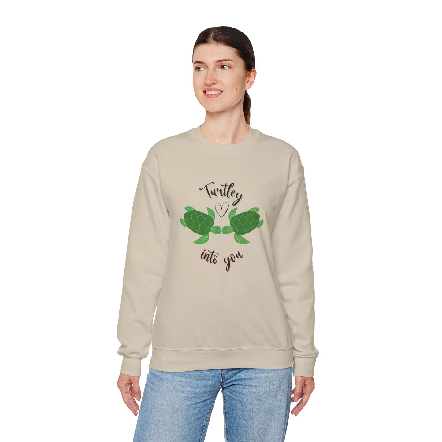 Unisex Cute Turtle Lover Turtley Into You Sweatshirt