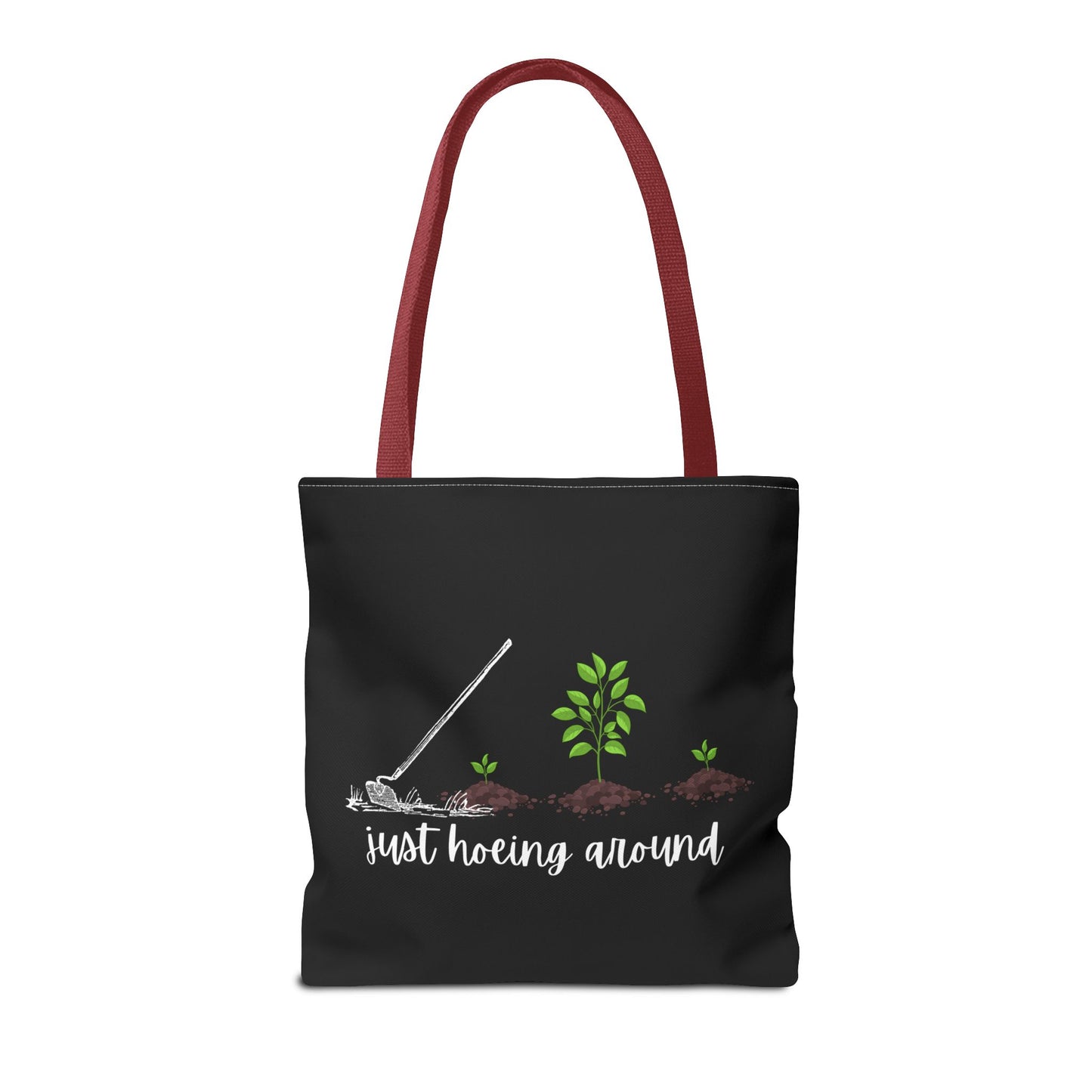 Unisex Just Hoeing Around Gardening Themed All Over Print Tote Bag