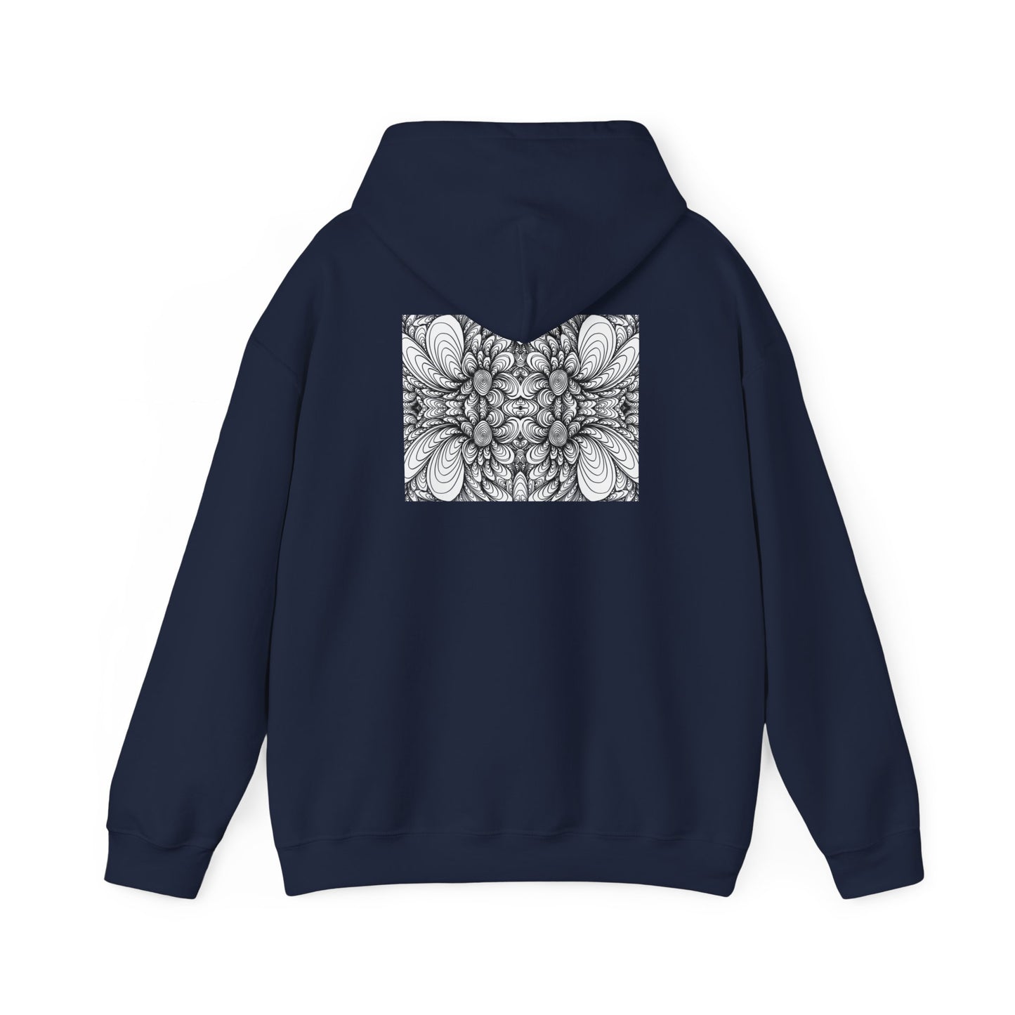 Unisex Heavy Blend™ Original Minimalist Healing Line Art Hooded Sweatshirt - Blooms