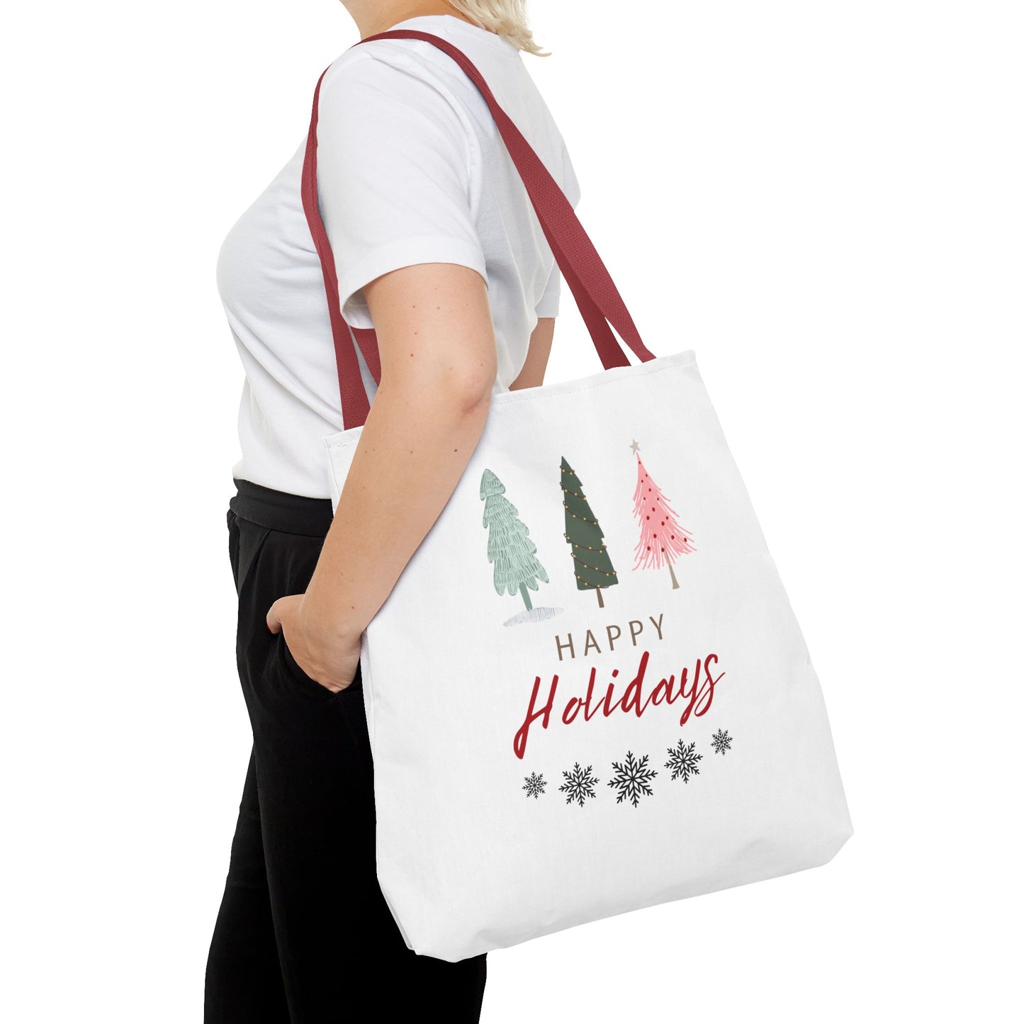 Unisex Happy Holidays Seasons Greetings Fall Tote Bag