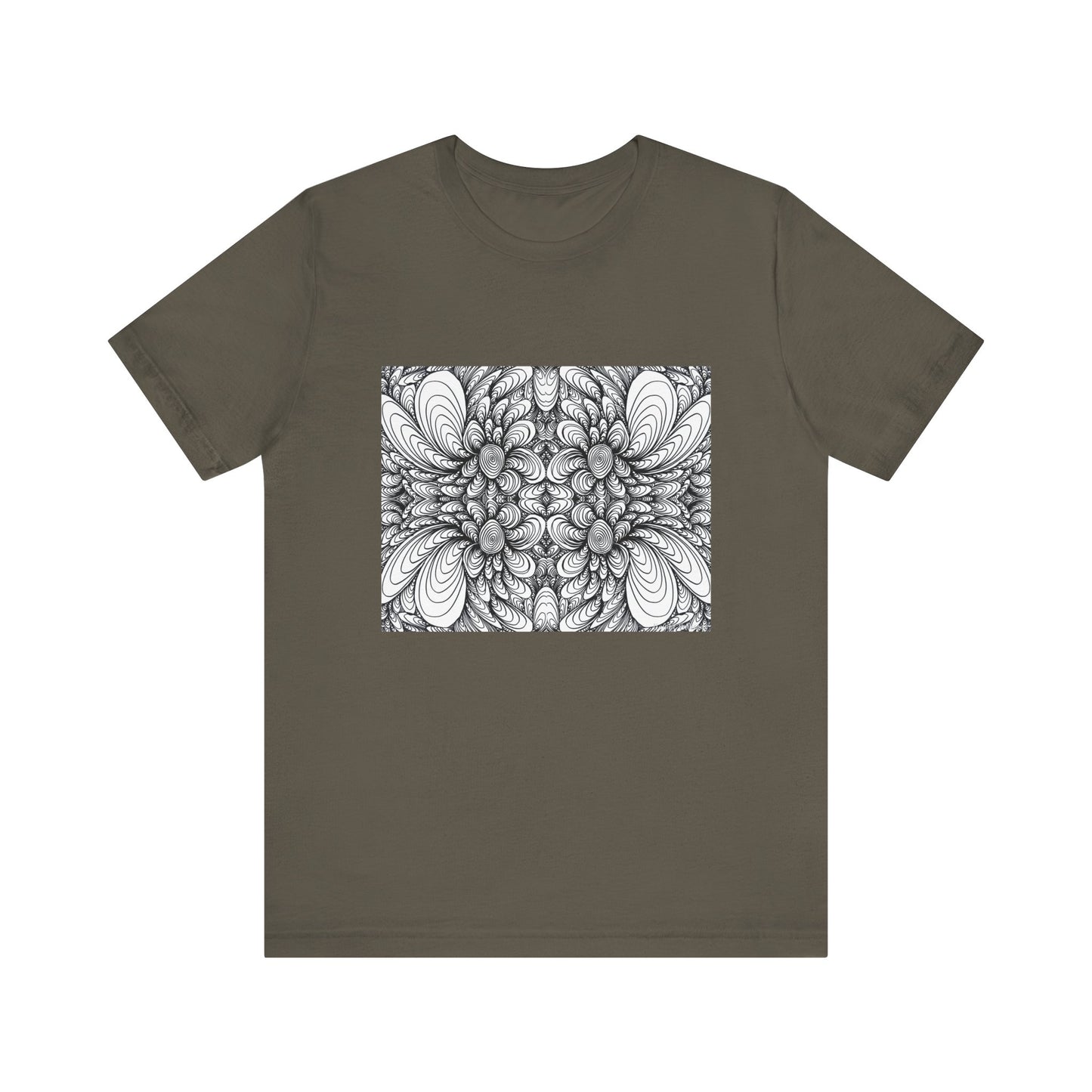 Unisex Original Line Art T-Shirt -Blooms