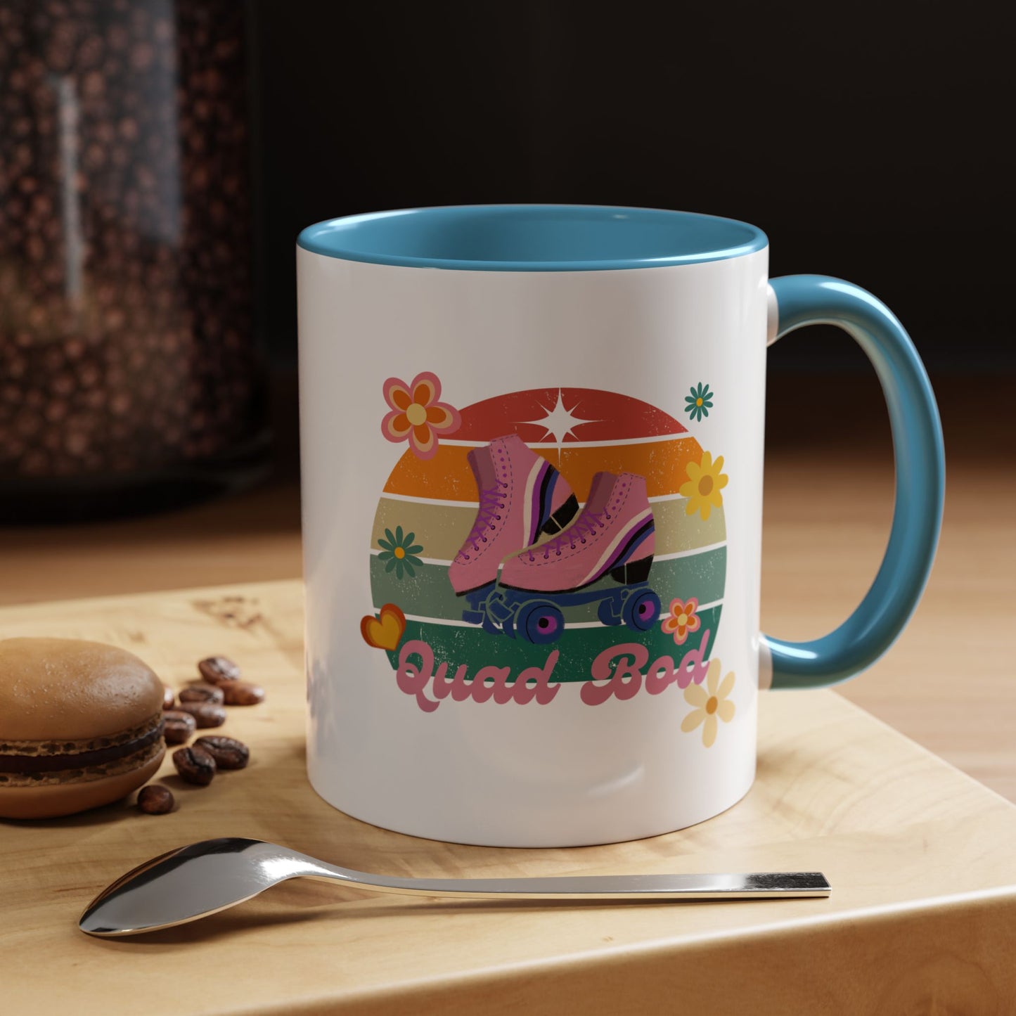 11oz/15oz Retro Vibes Roller Skate Quad Bod Coffee Mug
