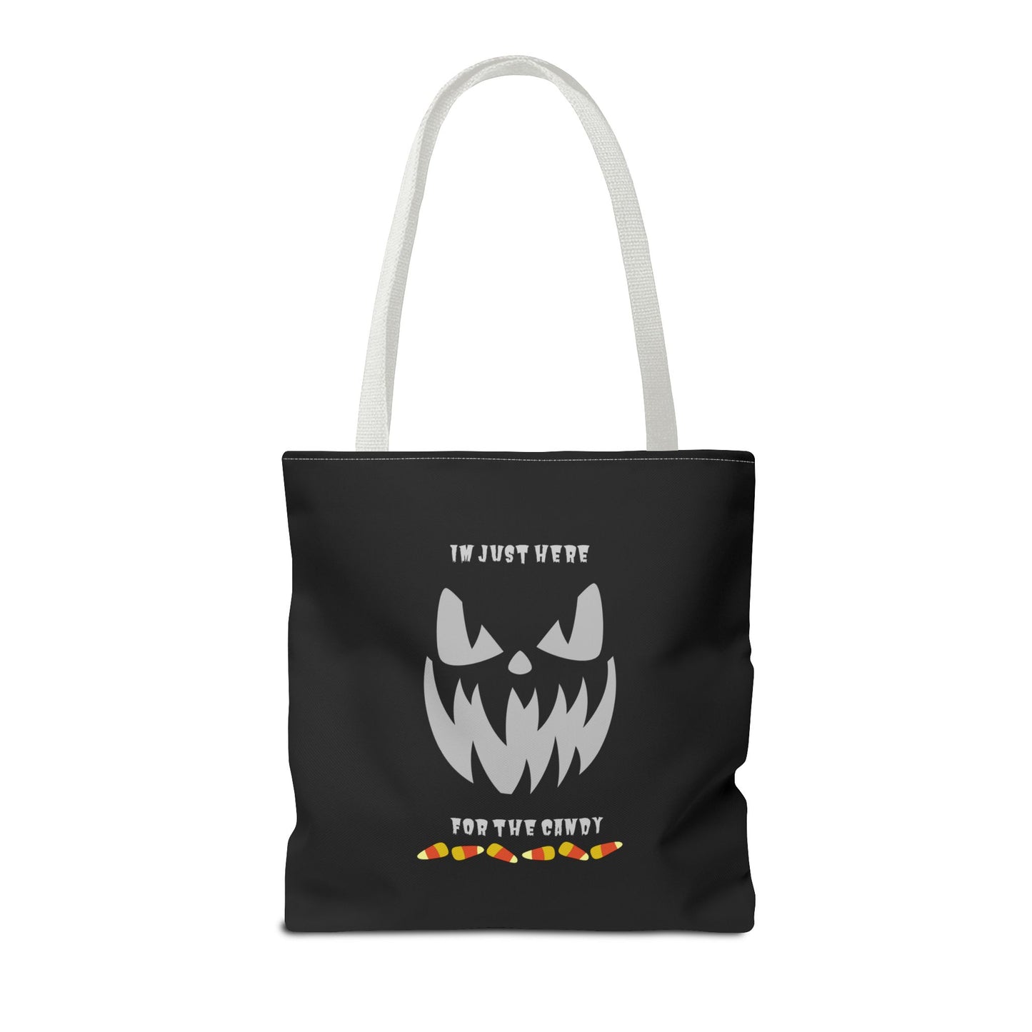 Halloween Candy Corn Scary Face Gift Spooky Season Trick or Treating Fall Candy Bag Reusable Lunch Bag