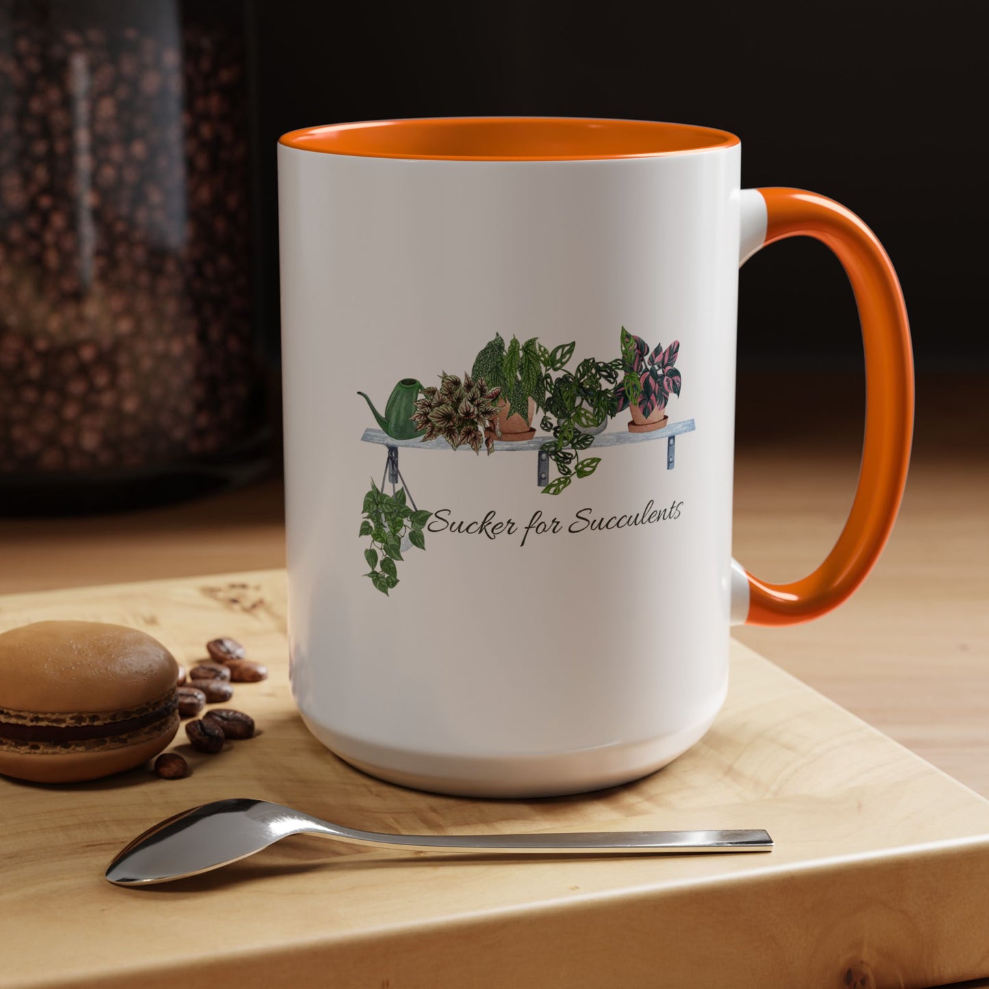 11oz/15oz Garden Themed Coffee Mug Sucker for Succulents