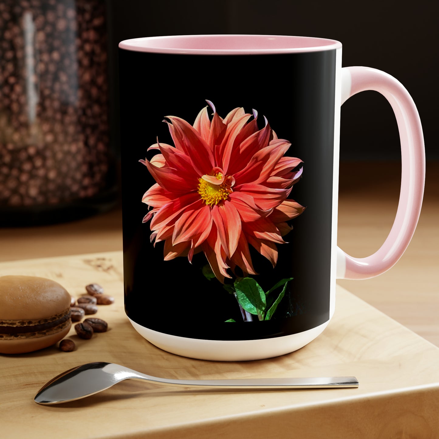 15oz Dahlia Flower Coffee Mug