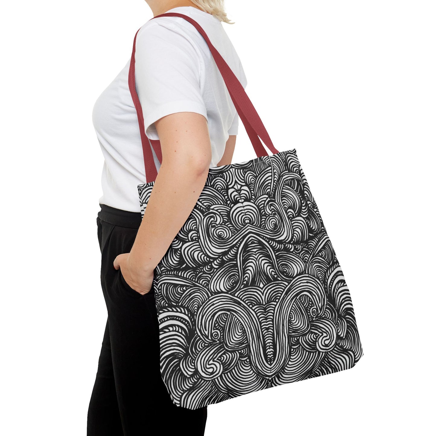 Unisex Original Line Art All Over Print Tote Bag - Mirage