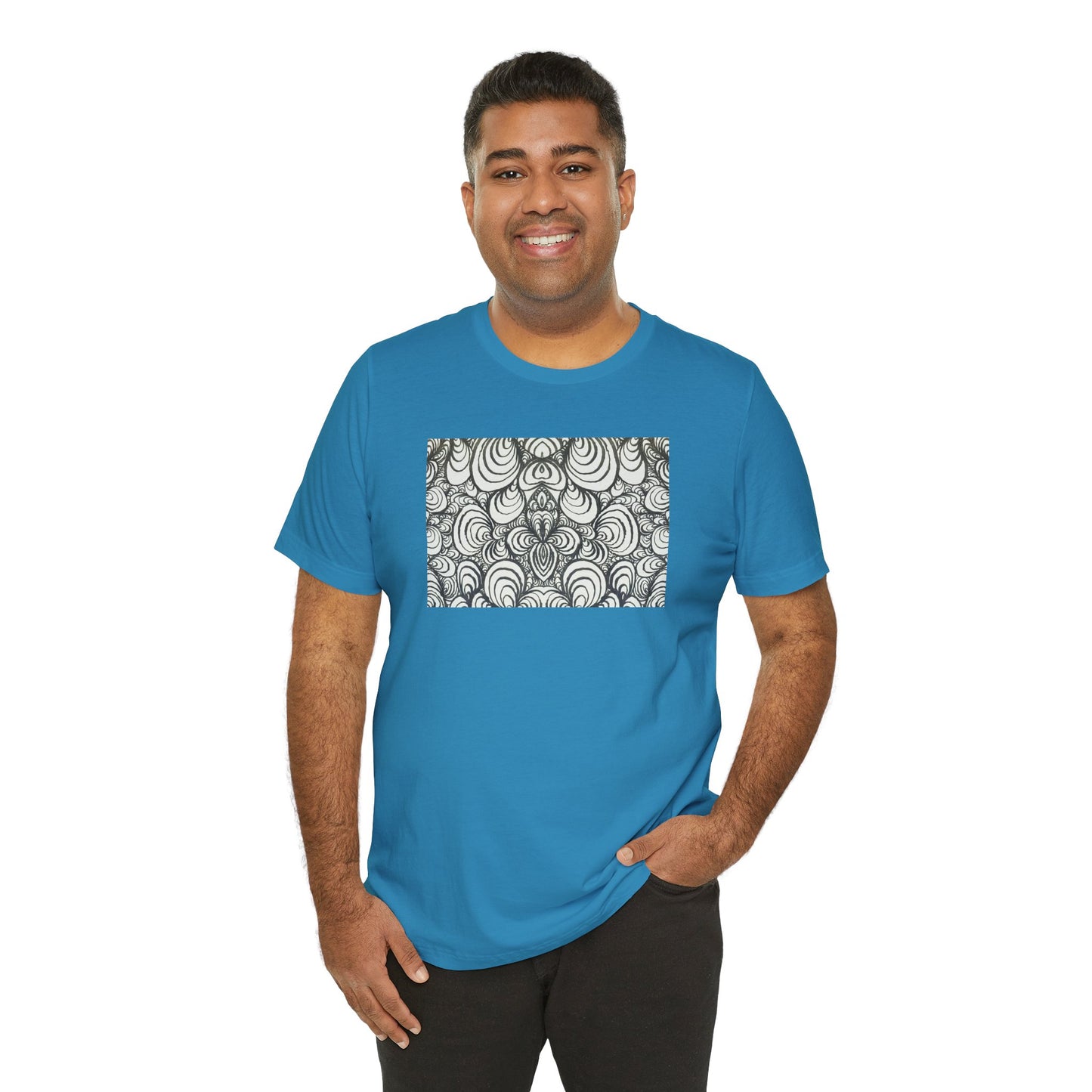 Unisex Original Line Art T-Shirt - Puzzle Panels 1