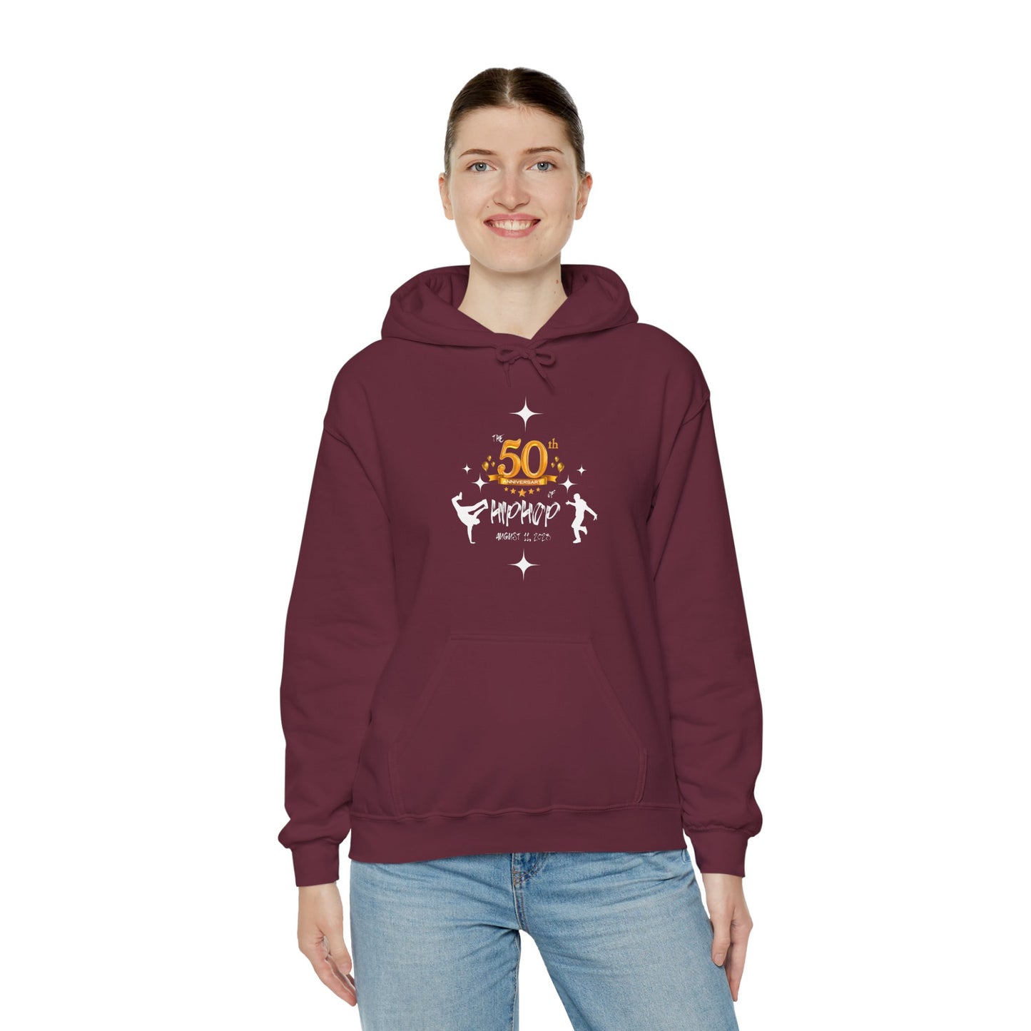 Unisex Heavy Blend™ 50th Anniversary of HipHop August 11, 2023 Commemorate 50 Years Hooded Sweatshirt