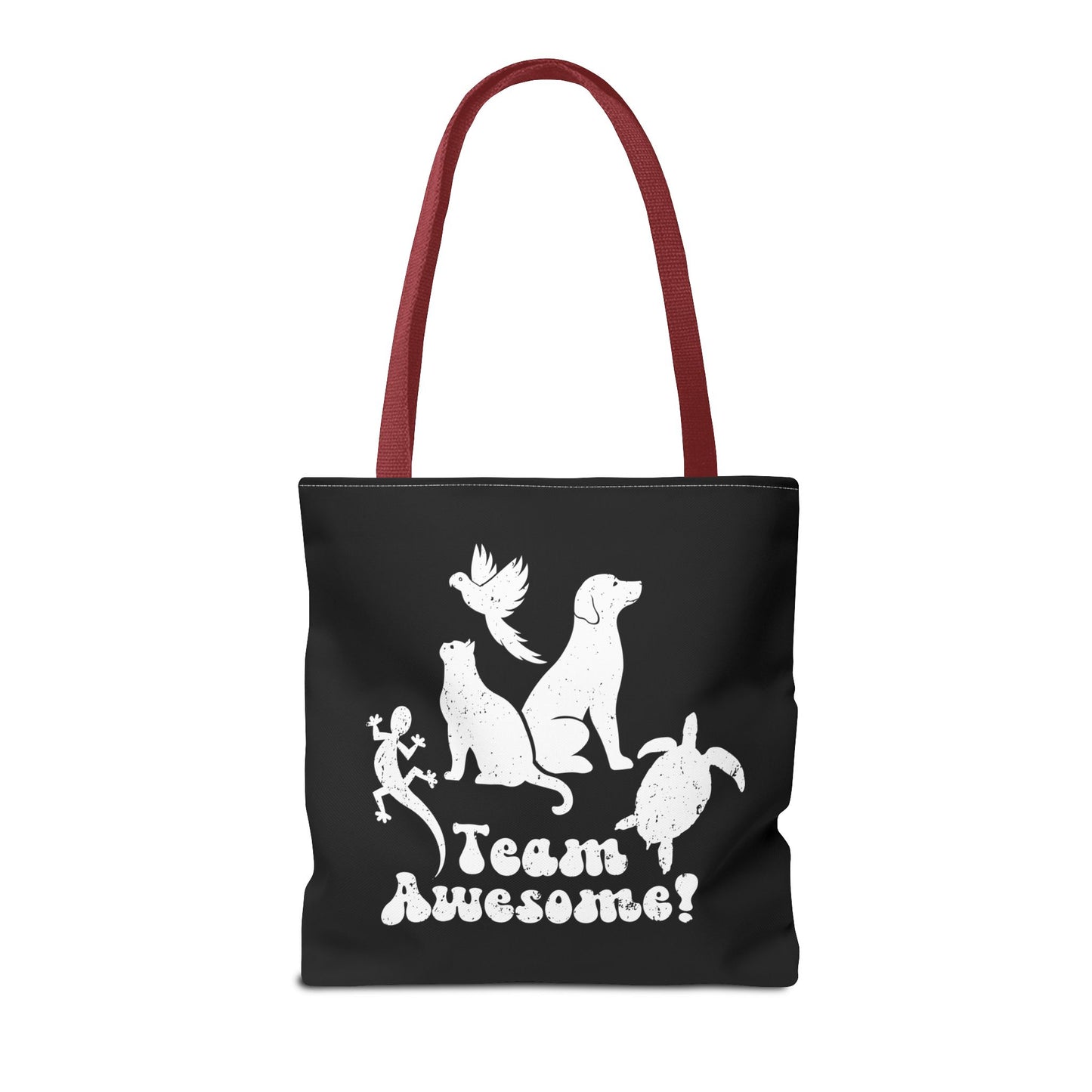 Unisex Animal Lover Lizard Cat Bird Dog Turtle Team Awesome Tote Bag