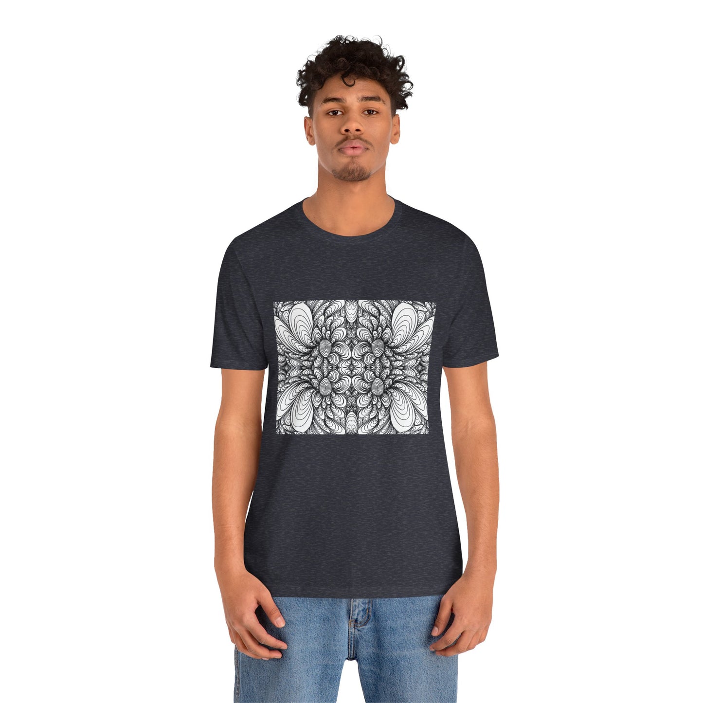 Unisex Original Line Art T-Shirt -Blooms