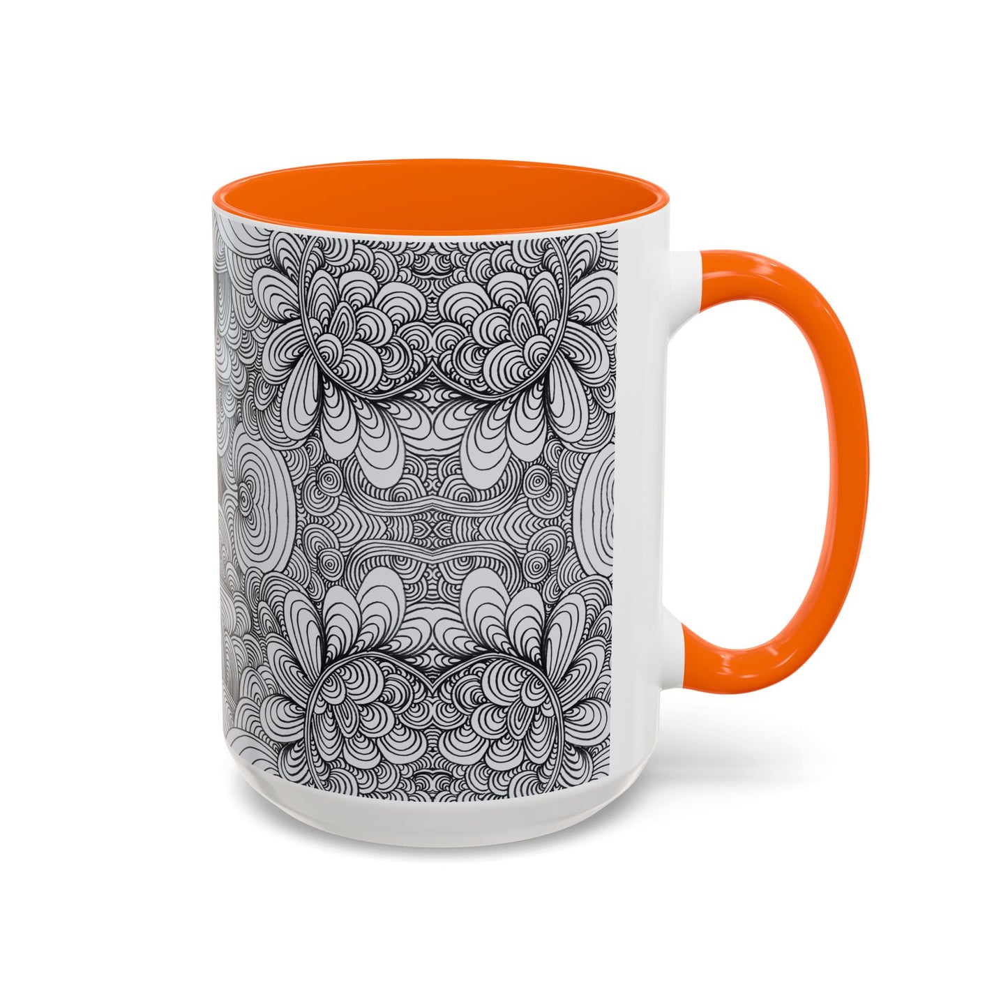 11oz/15oz Original Line Art Coffee Mug - Apricots Noir Mirage