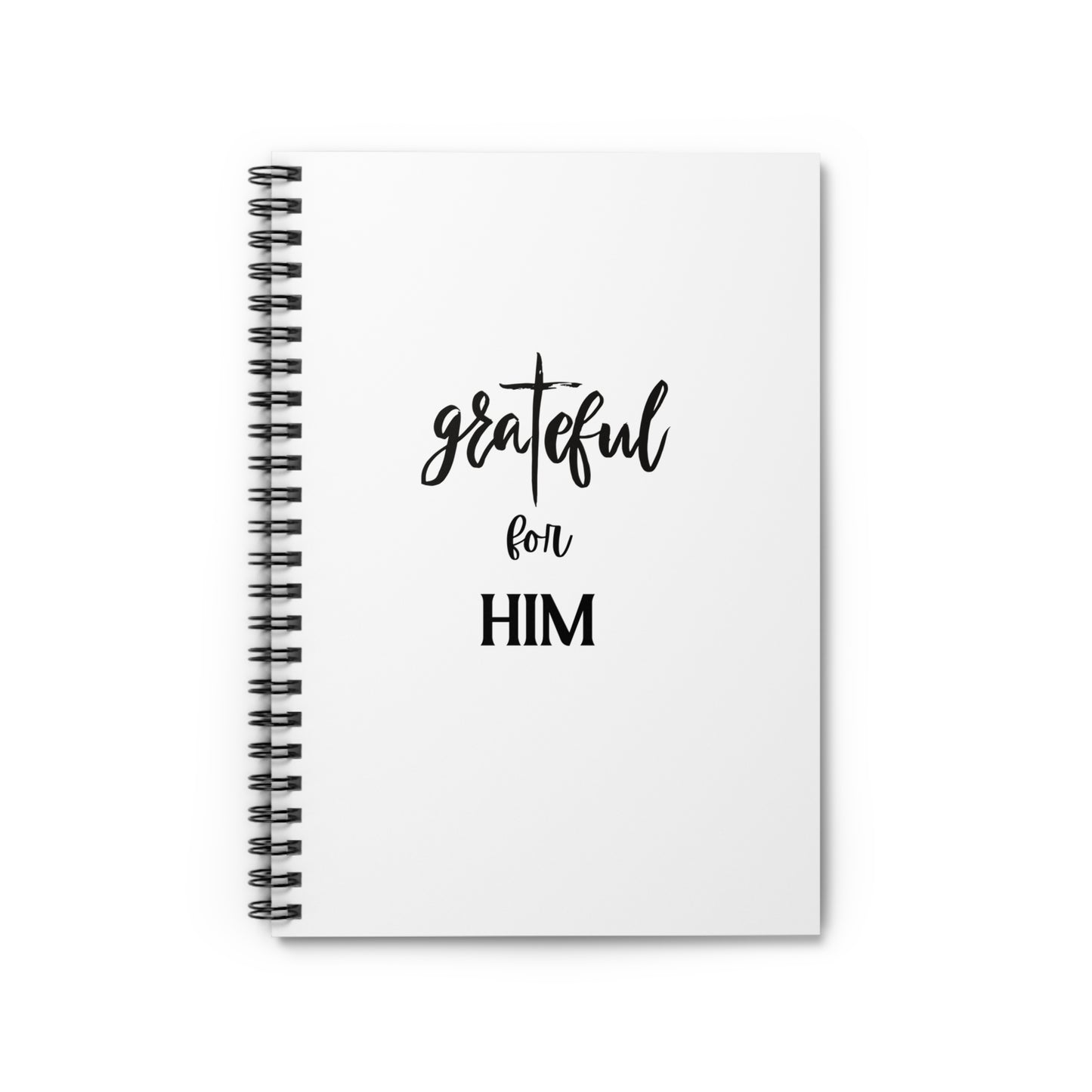 Spiral Notebook - Ruled Line, graTeful for HIM, Sermon Notes Notebook, EDC 118 pages