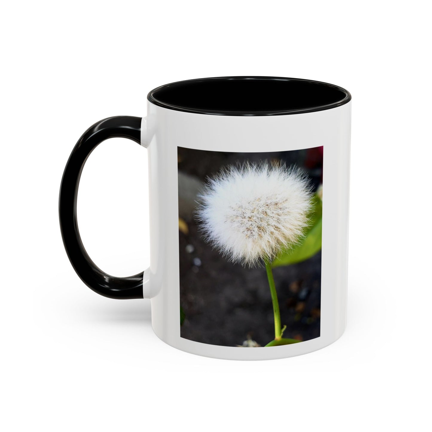 11oz. Garden Themed Dandelion Two Tone Coffee Mug