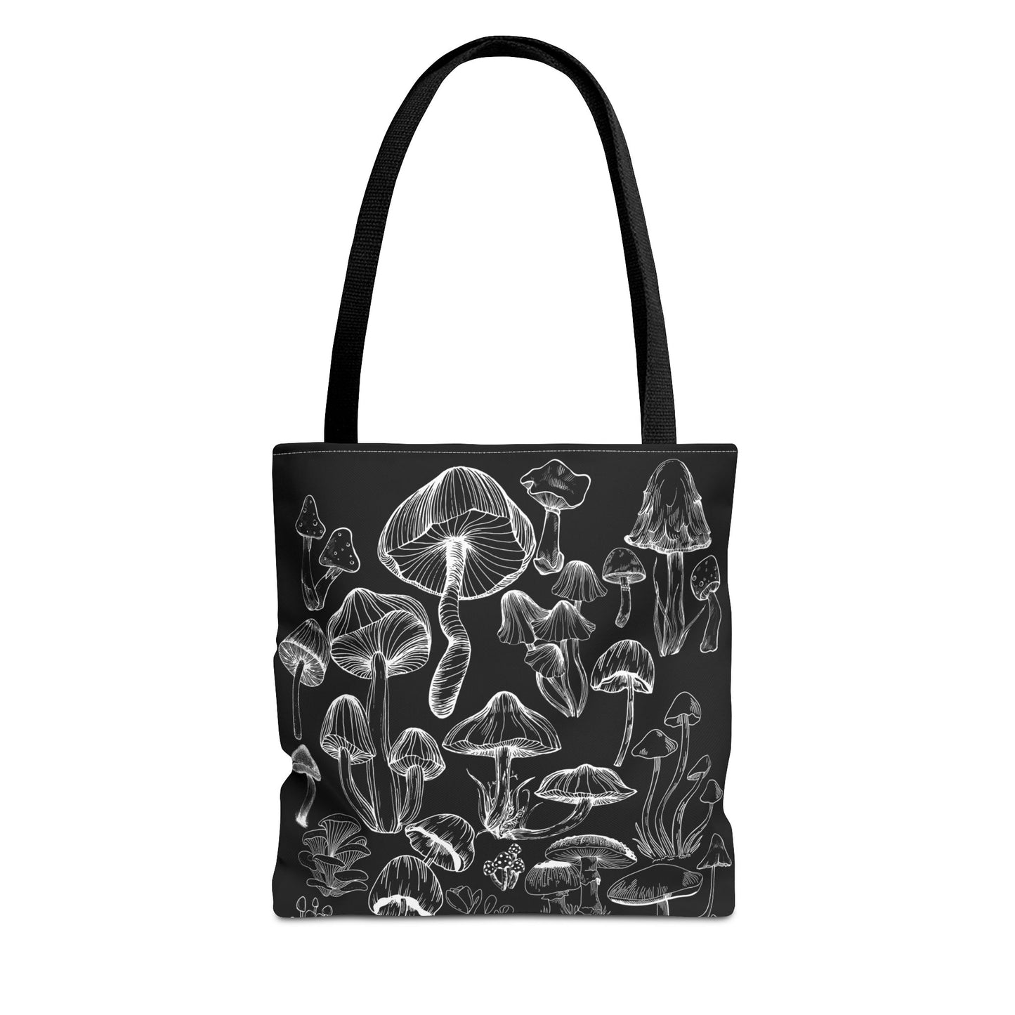 Unisex Mushroom Lover Fungi Print Toadstool Mycology Tote Bag