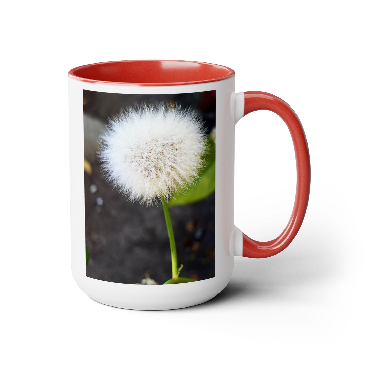 15oz Garden Themed Dandelion Flower Coffee Mug