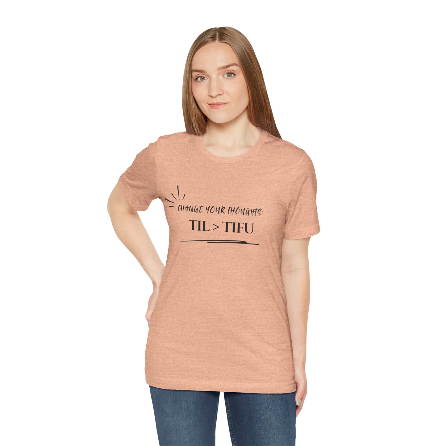 Unisex Self Love Positive Self Talk and Thoughts Mental Health Awareness and Positivity T-Shirt TIL>TIFU