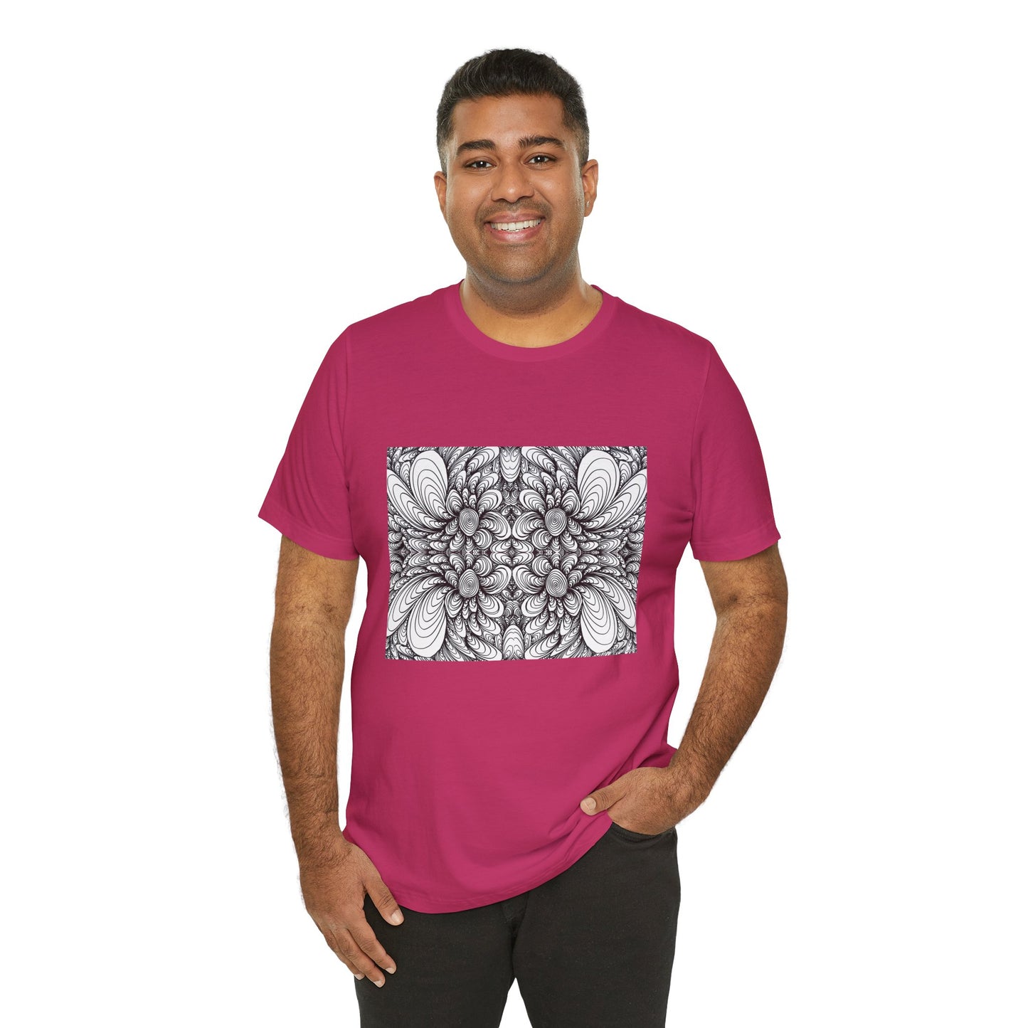 Unisex Original Line Art T-Shirt -Blooms