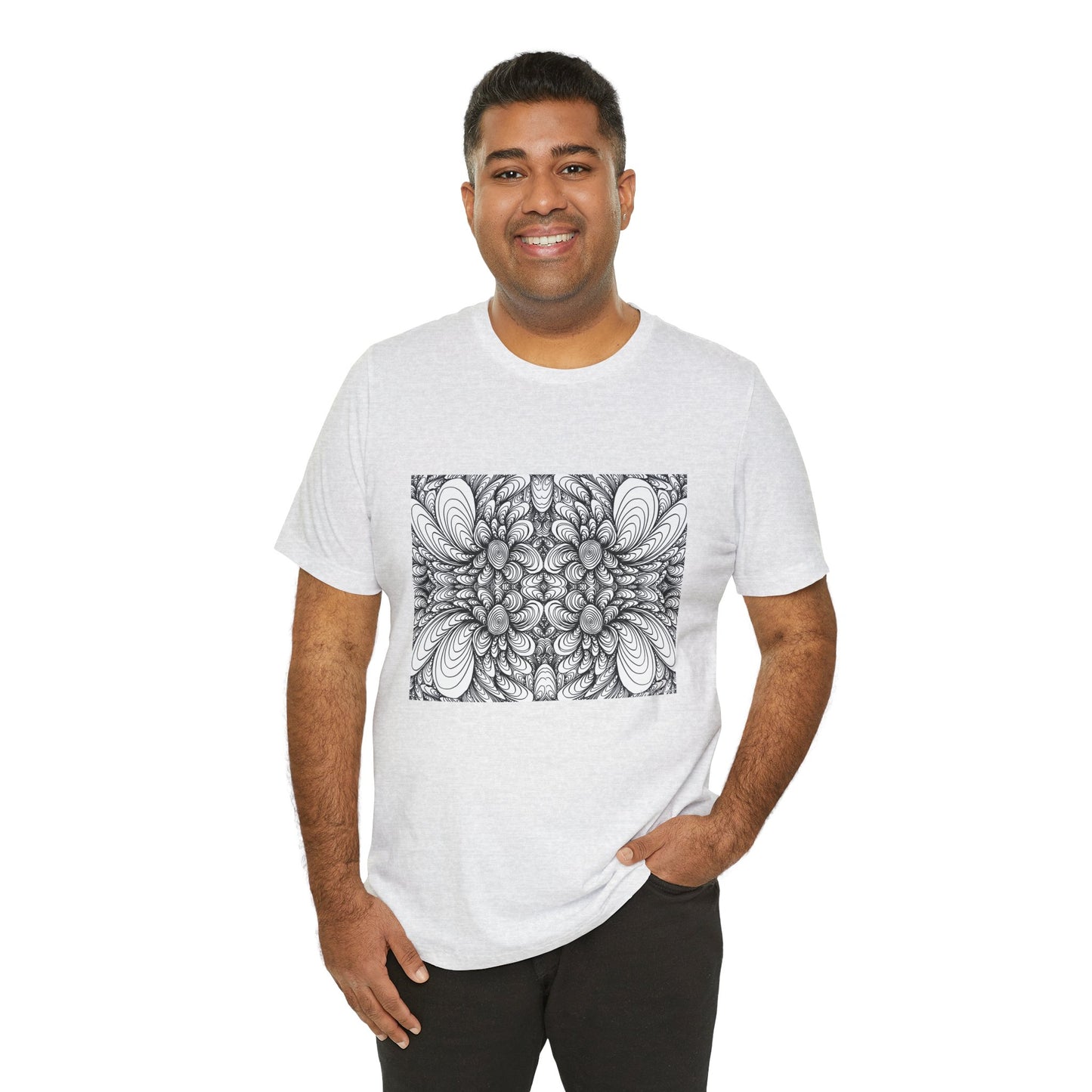 Unisex Original Line Art T-Shirt -Blooms