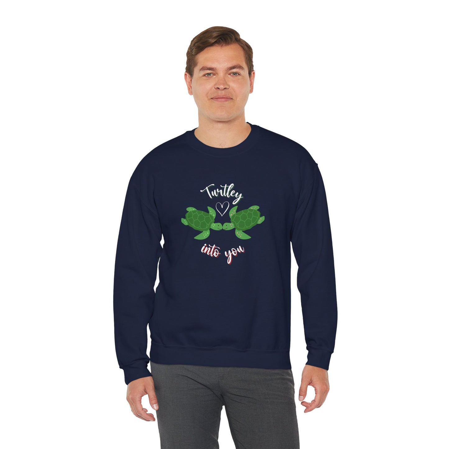 Unisex Cute Turtle Lover Turtley Into You Sweatshirt