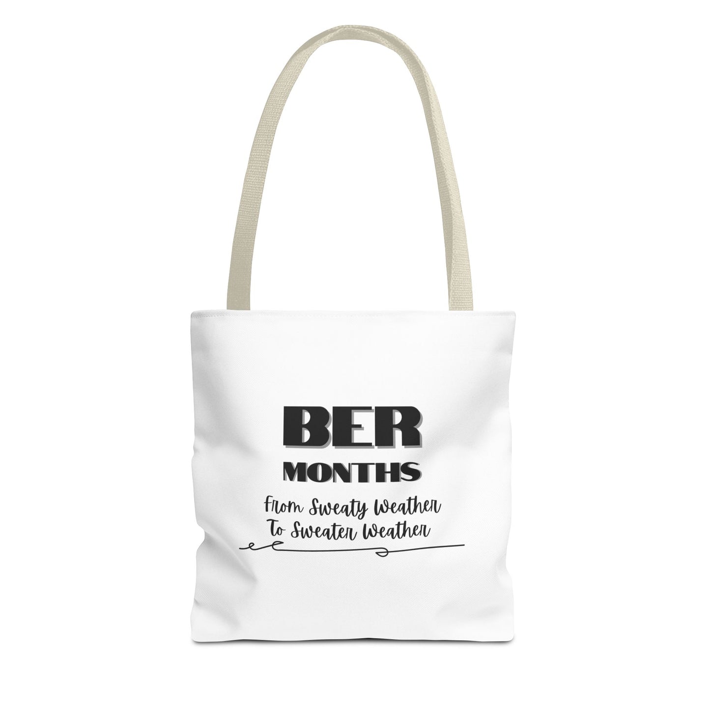 Unisex BER Months Tote Bag Autumn Fall September October November December Tote Bag Favorite Months Tote Bag