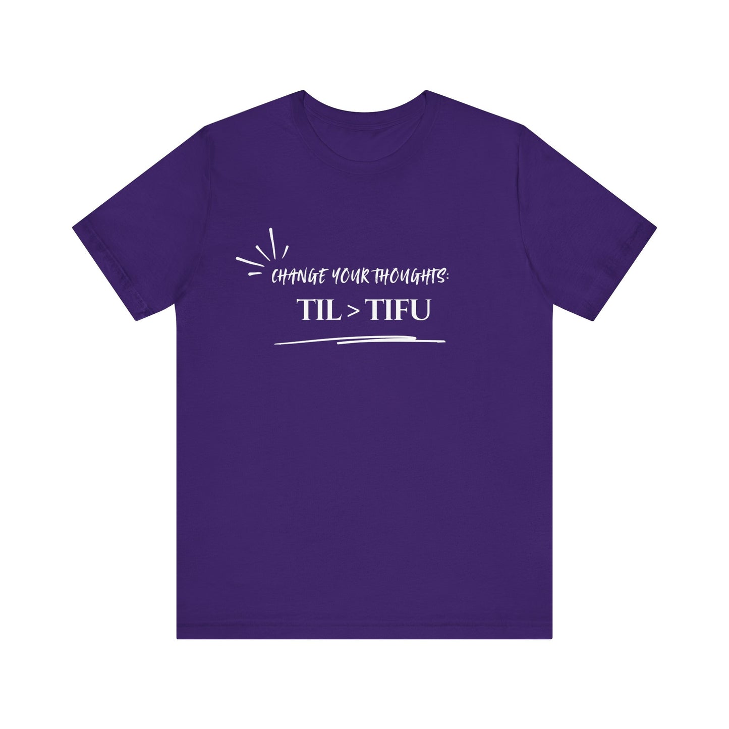 Unisex Self Love Positive Self Talk and Thoughts Mental Health Awareness and Positivity T-Shirt TIL>TIFU