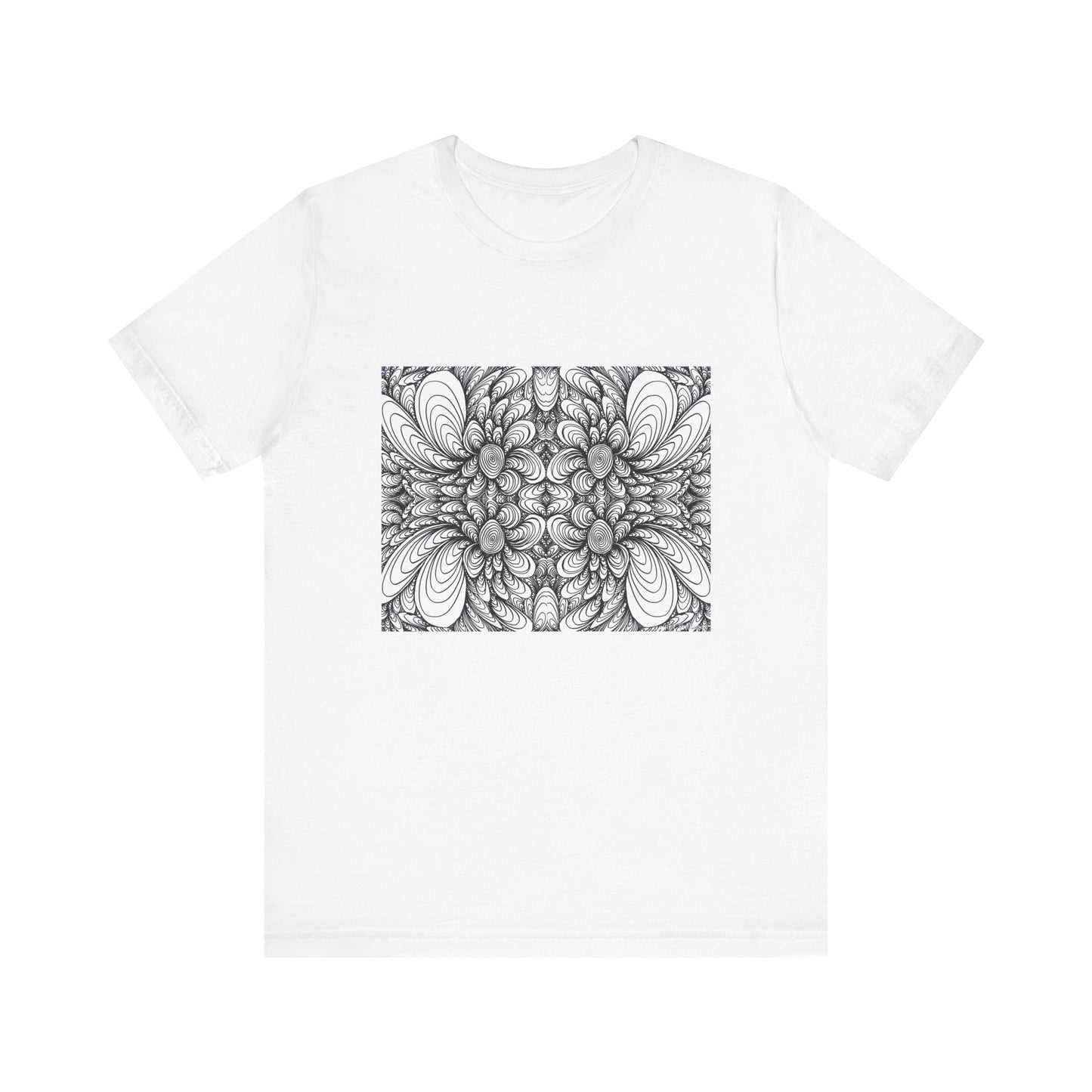 Unisex Original Line Art T-Shirt -Blooms