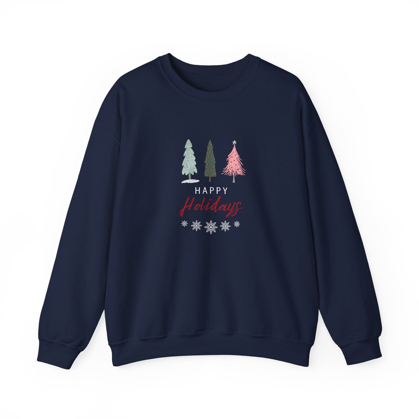 Unisex Heavy Blend Crewneck Happy Holidays Seasons Greetings Fall Sweatshirt